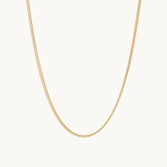 Muru Curb Chain kaulakoru kulta 18"