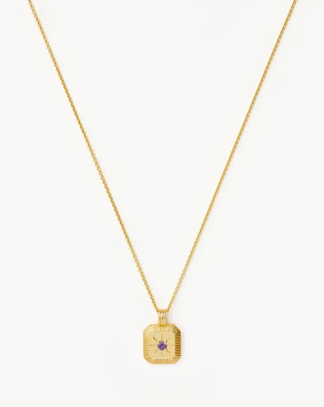 Missoma February Birthstone kaulakoru ametisti