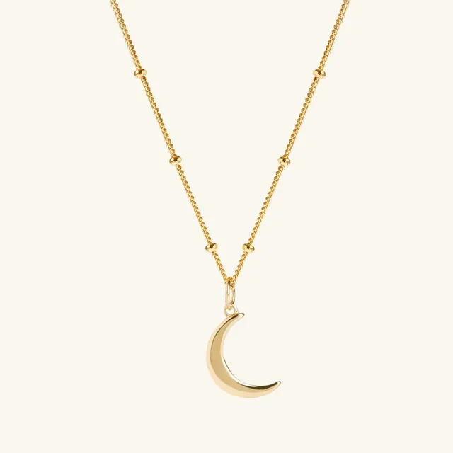 Muru Moon kaulakoru kulta kuu helmiketju 18ct
