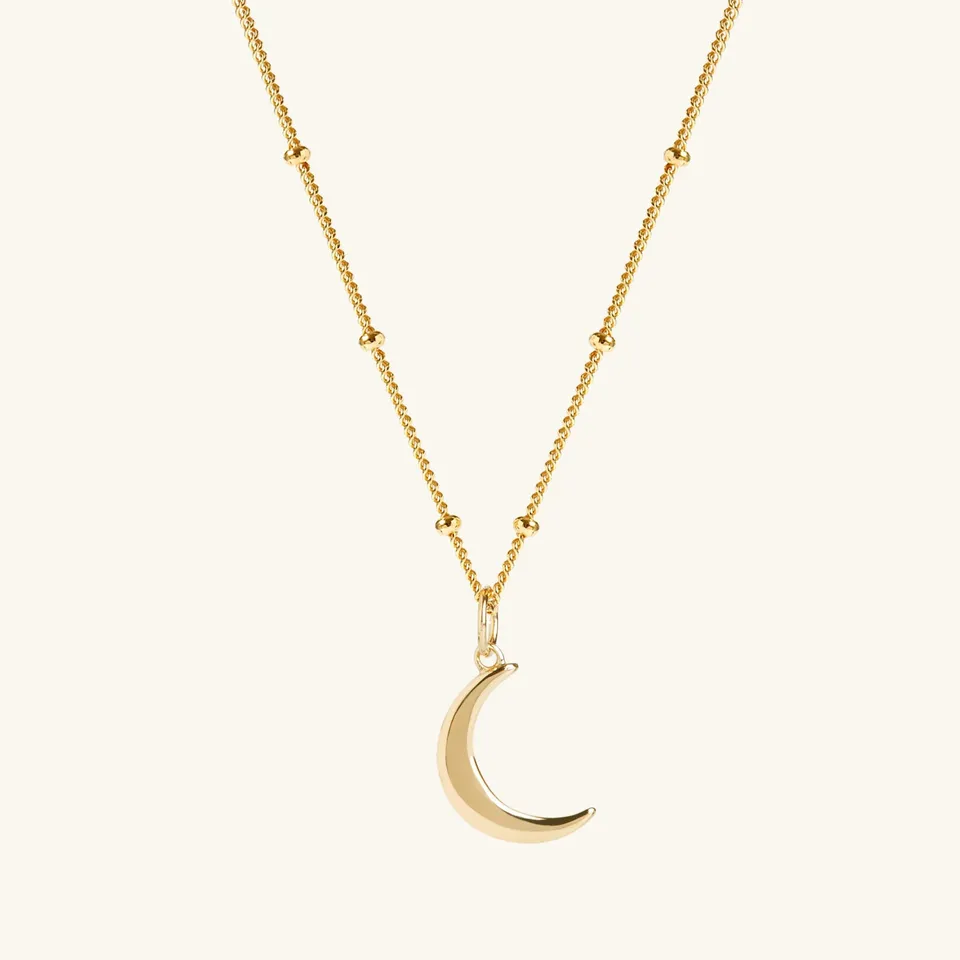 Muru Moon kaulakoru kulta kuu helmiketju 18ct