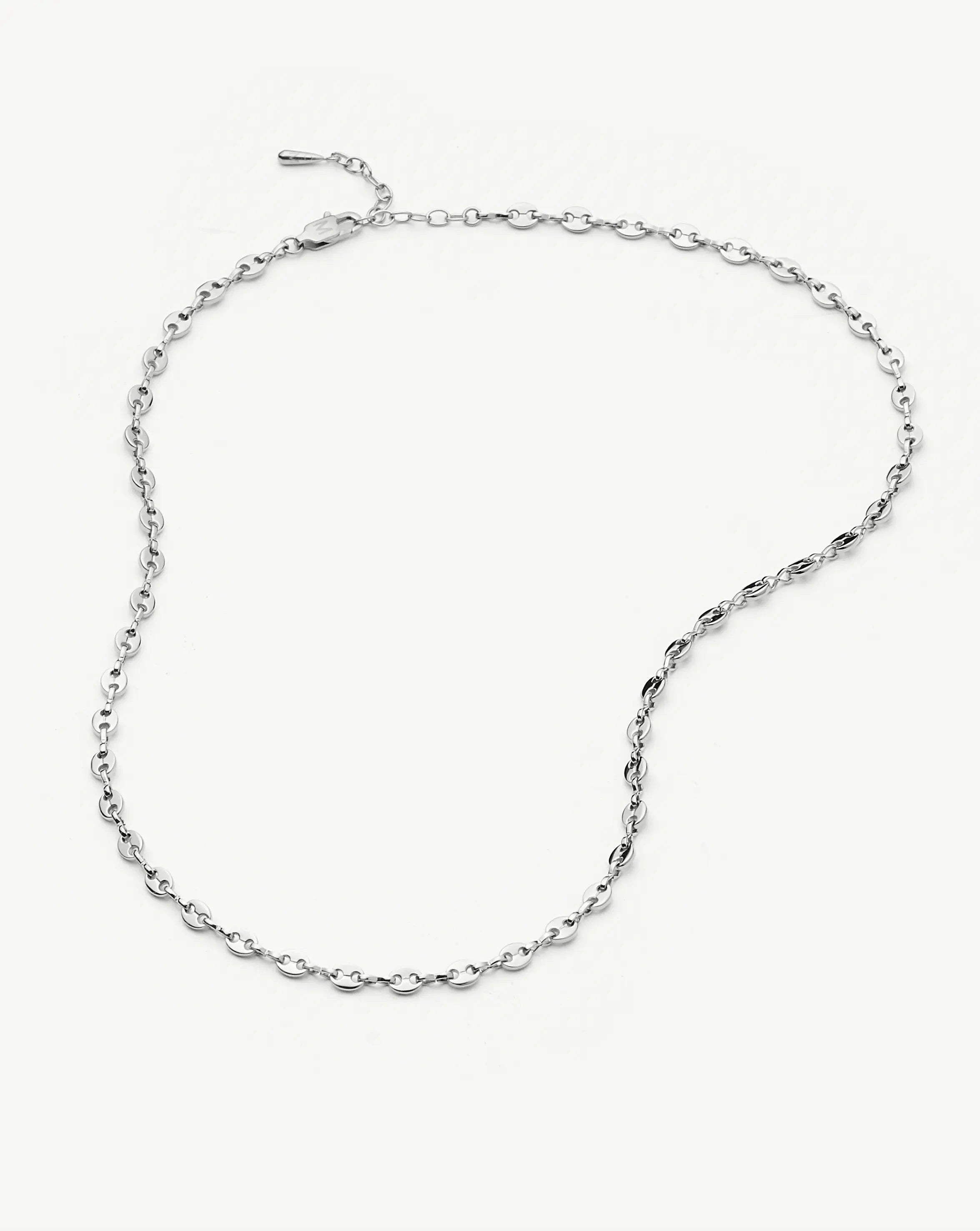 Missoma Mariner Mini Mariner Chain kaulakoru platina 45 cm