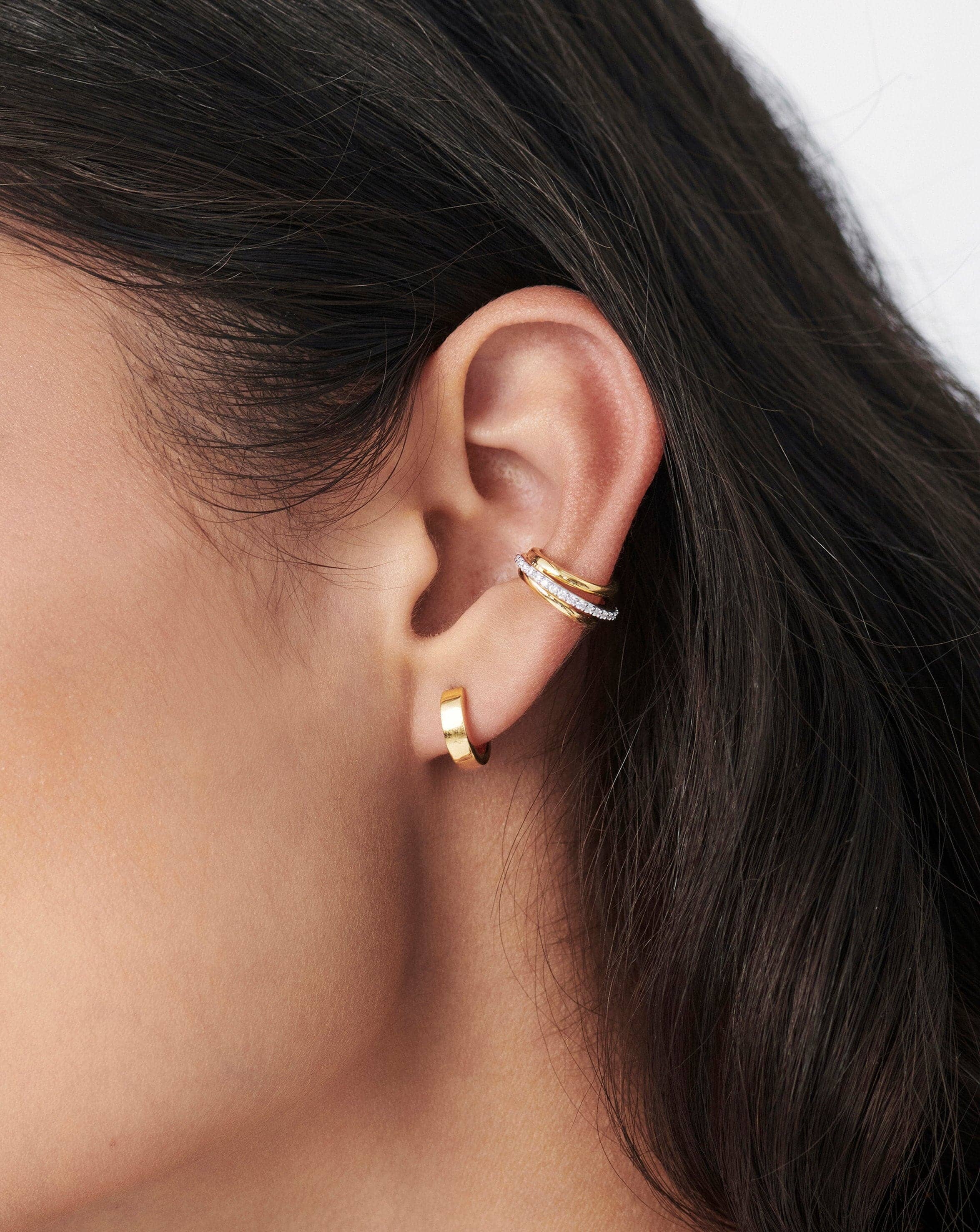 Missoma Celestial Pave ear cuff kulta zirkonia