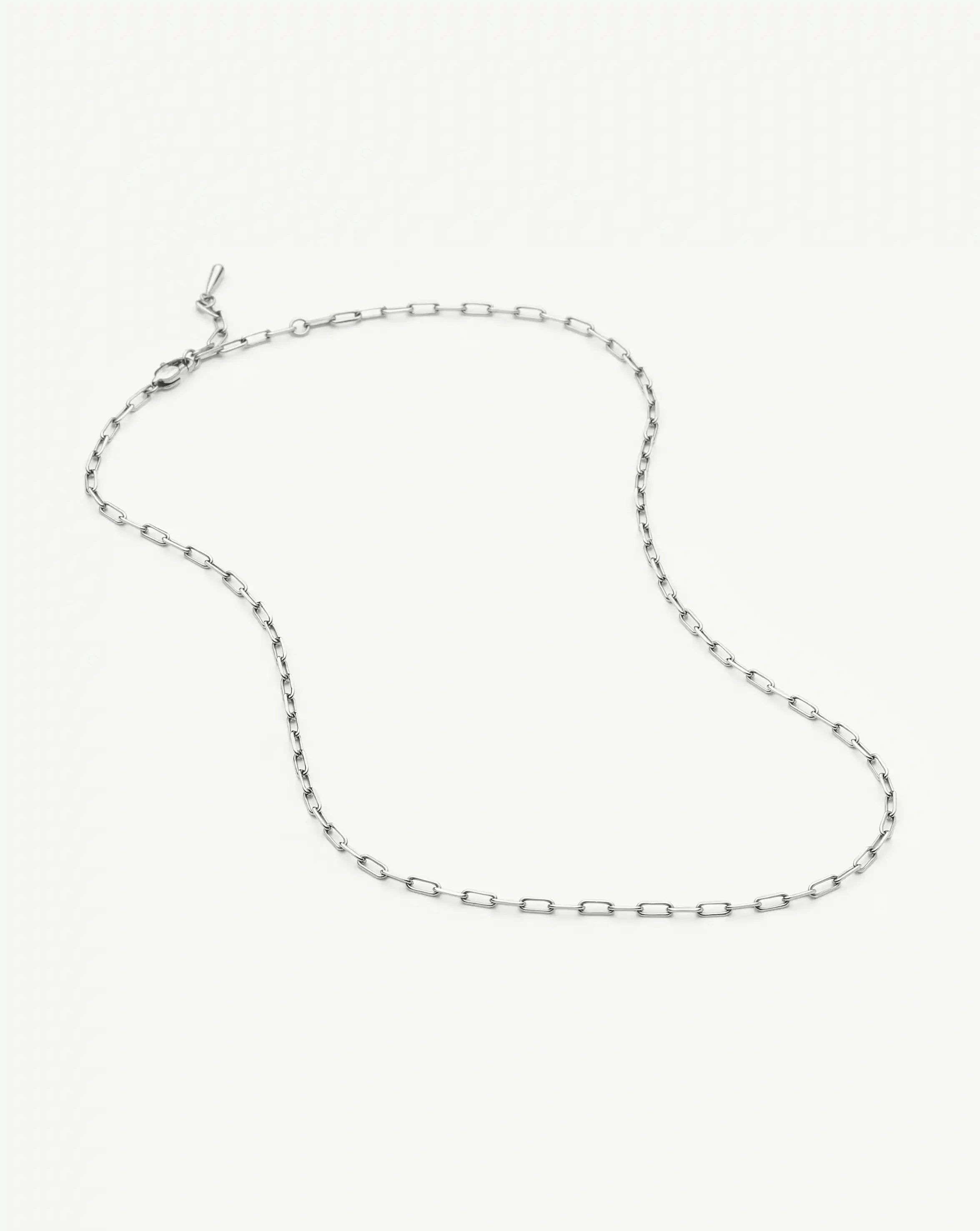 Missoma Mini Paperclip kaulakoru platina