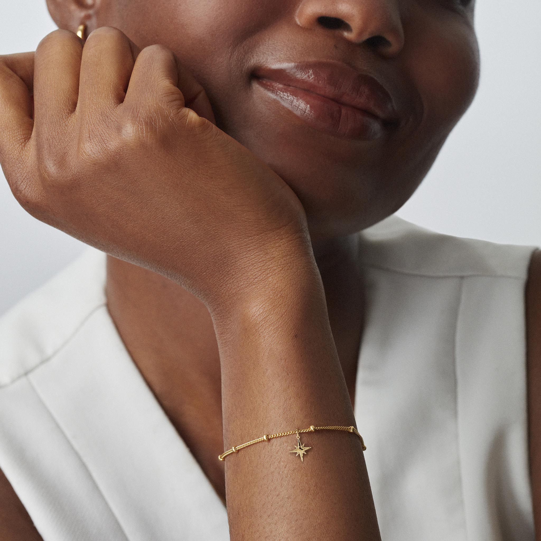 Muru Jewellery Guiding Star rannekoru hopea tähti