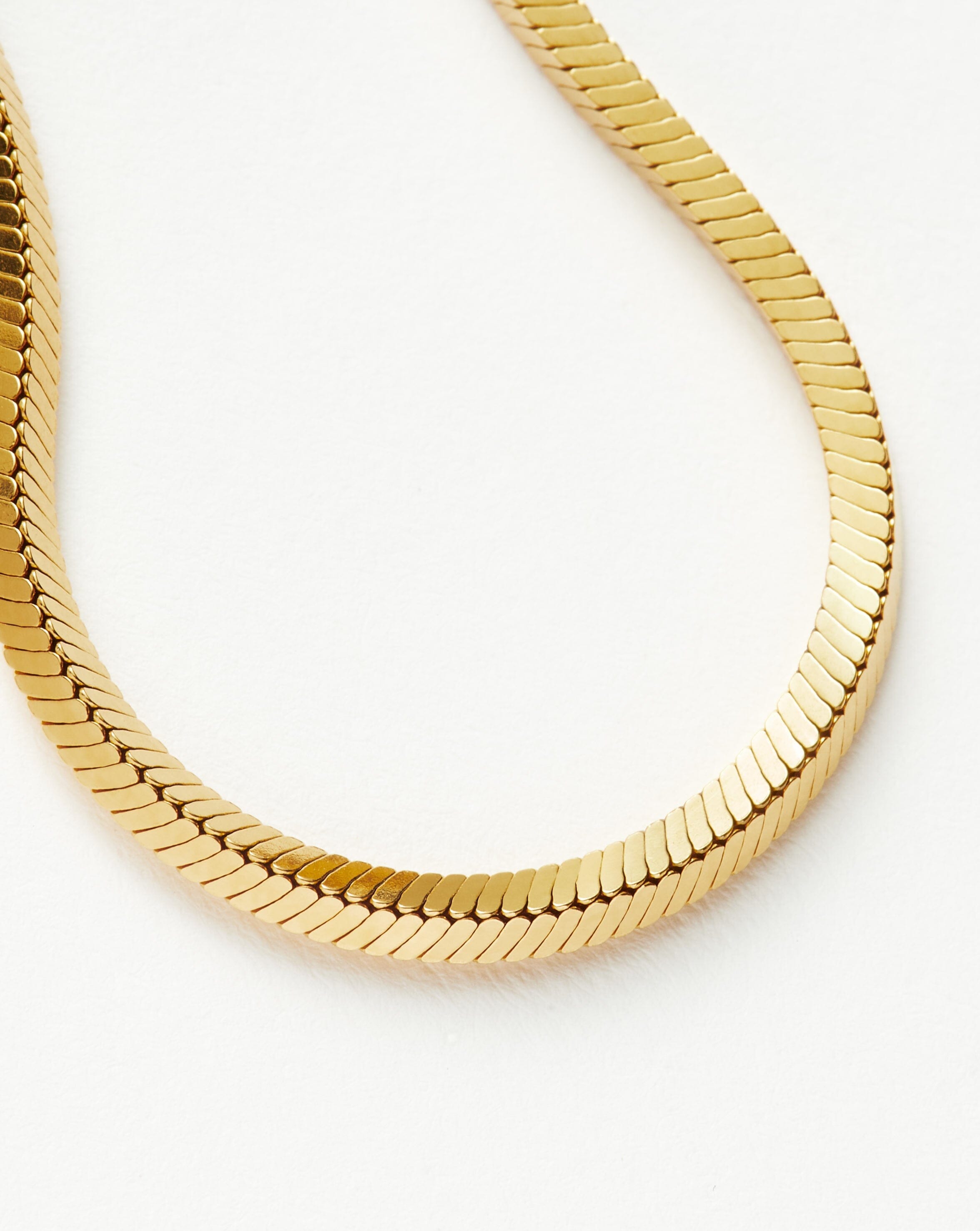 Missoma Lucy Williams Square Snake rannekoru 18ct kultavermeil S/M