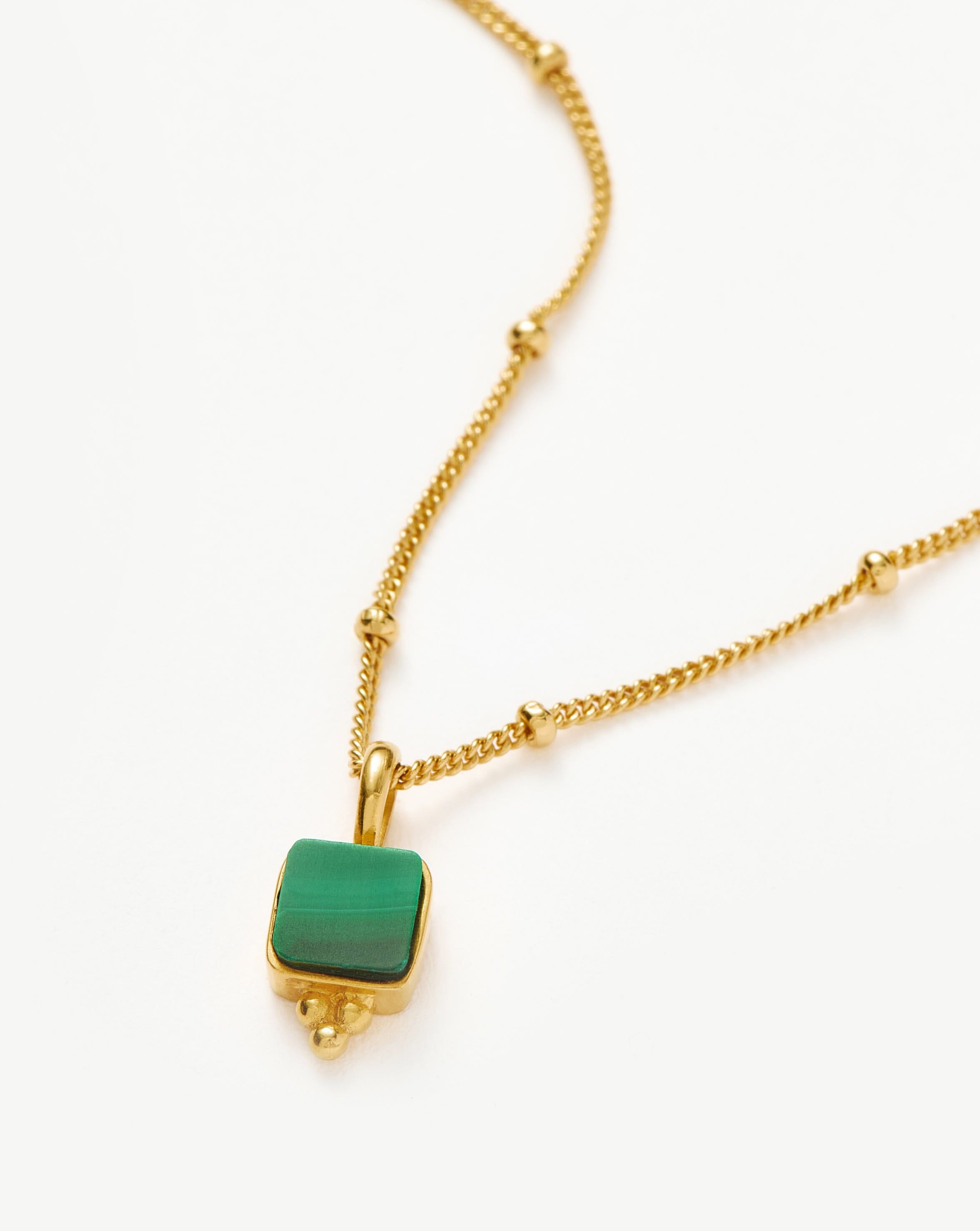 Missoma Lucy Williams choker kulta malakiitti