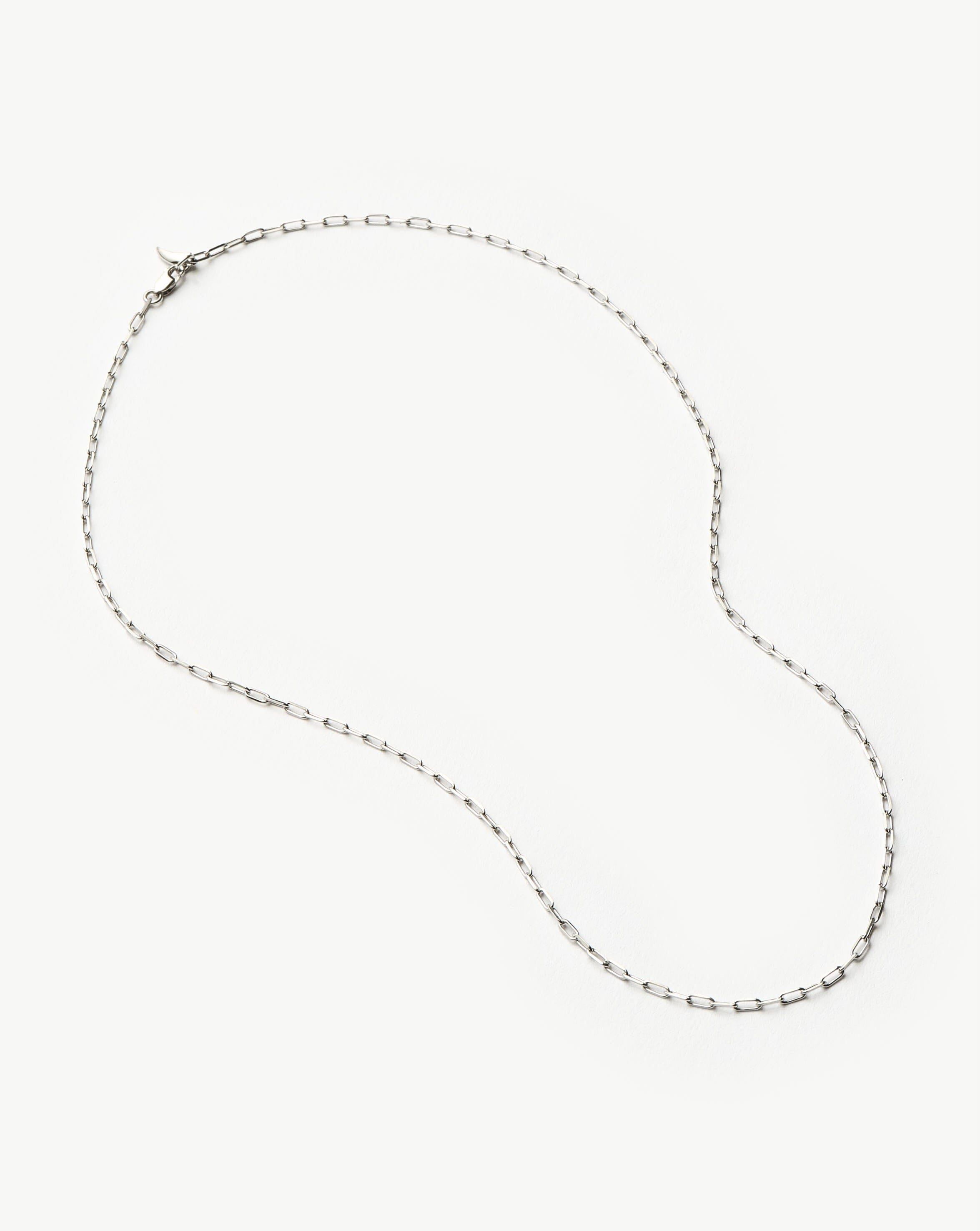 Missoma Classic Paperclip Chain kaulakoru valkokulta 45 cm