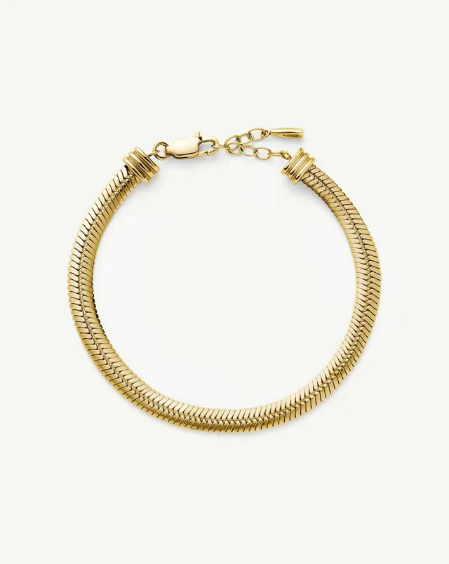 Missoma Classic Snake Chain rannekoru kulta 18,5 cm