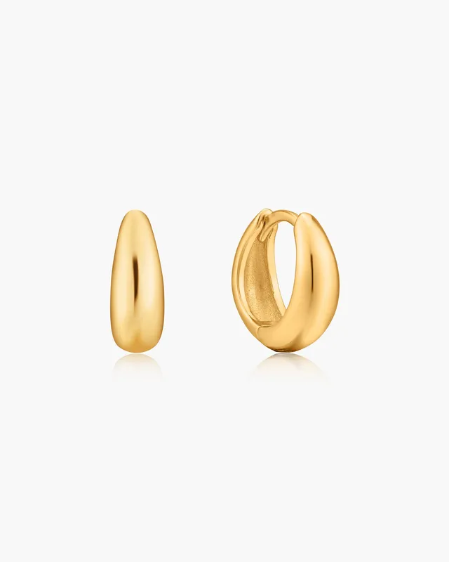 Ania Haie Luxe Minimalism Luxe rengaskorvakorut kulta 11mm