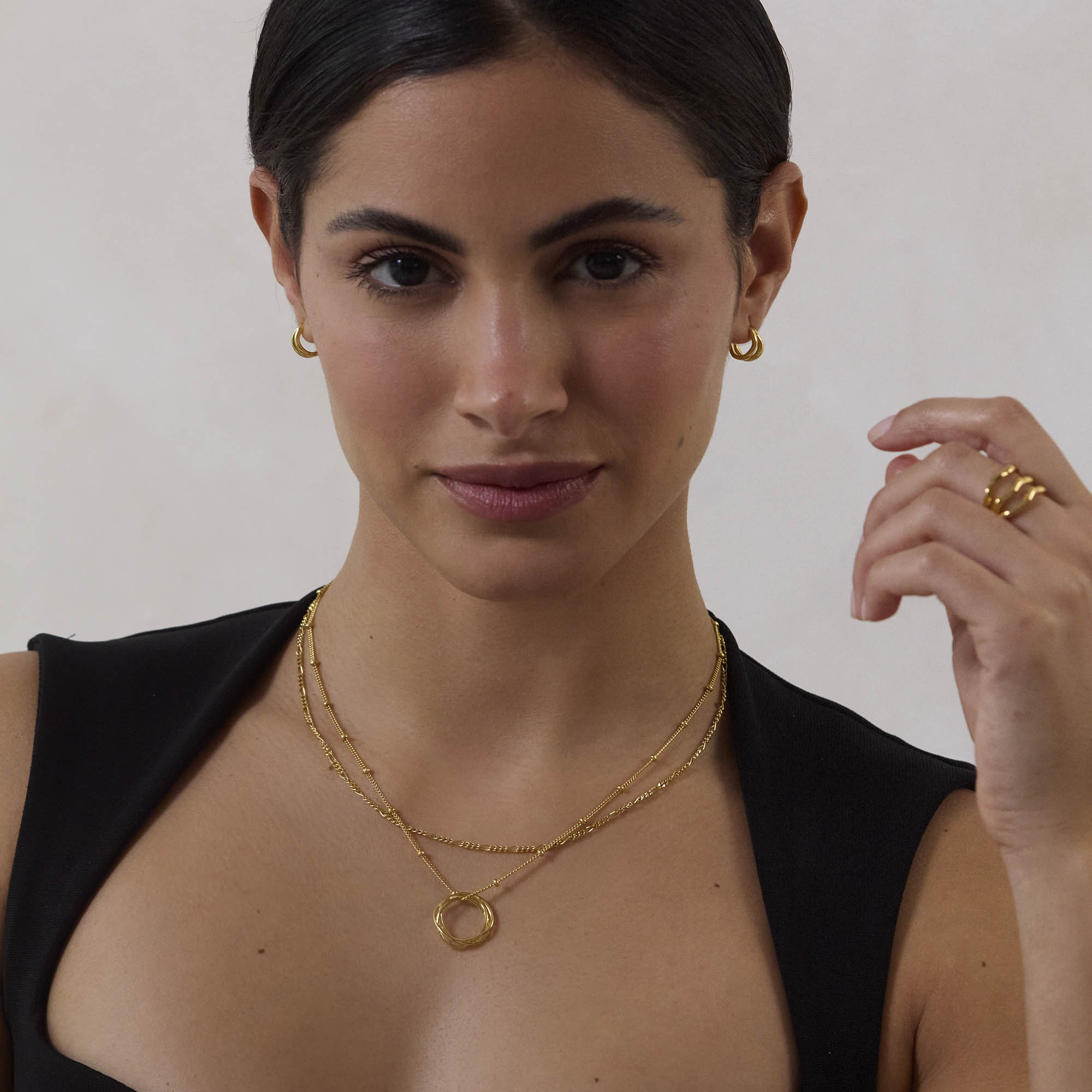 Muru Jewellery Karma kaulakoru 18" kultavermeil
