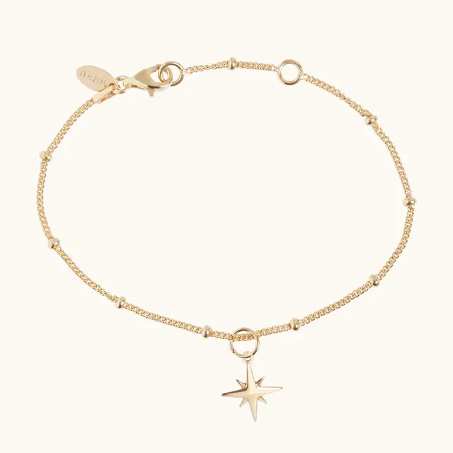 Muru Jewellery Star Bead rannekoru kulta tähtihelmi