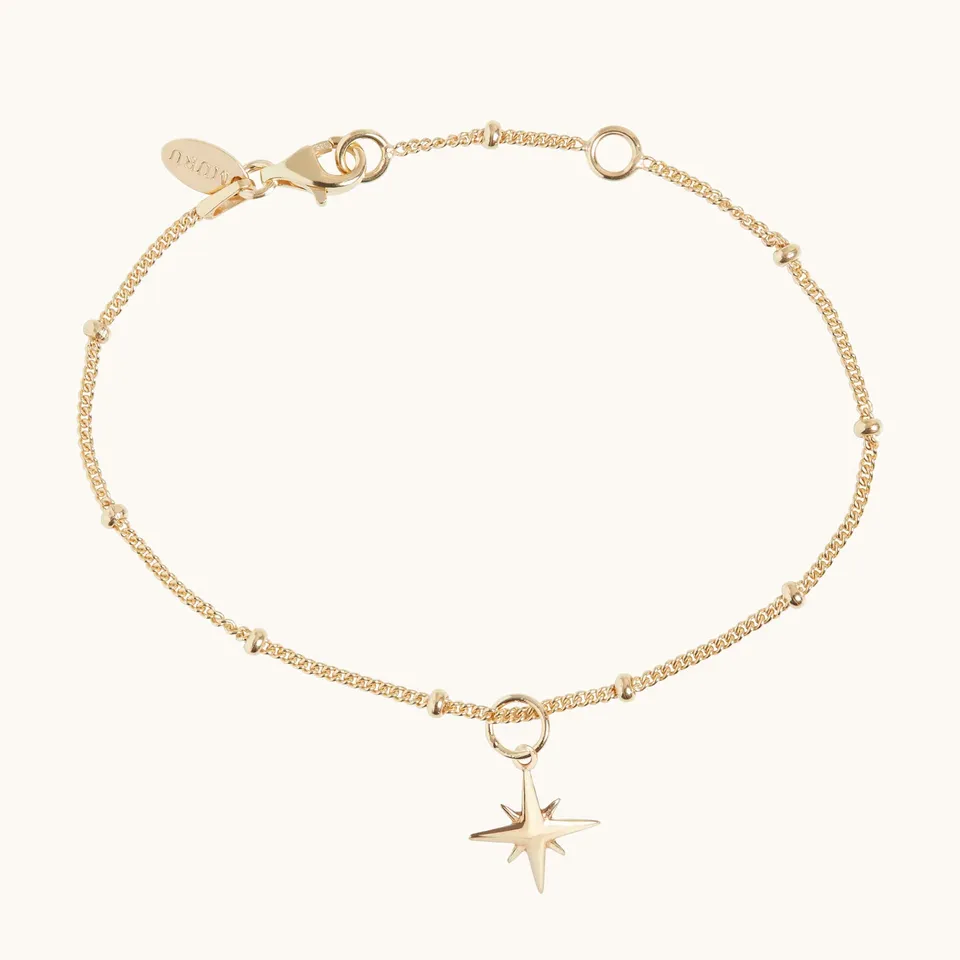 Muru Jewellery Star Bead rannekoru kulta tähtihelmi