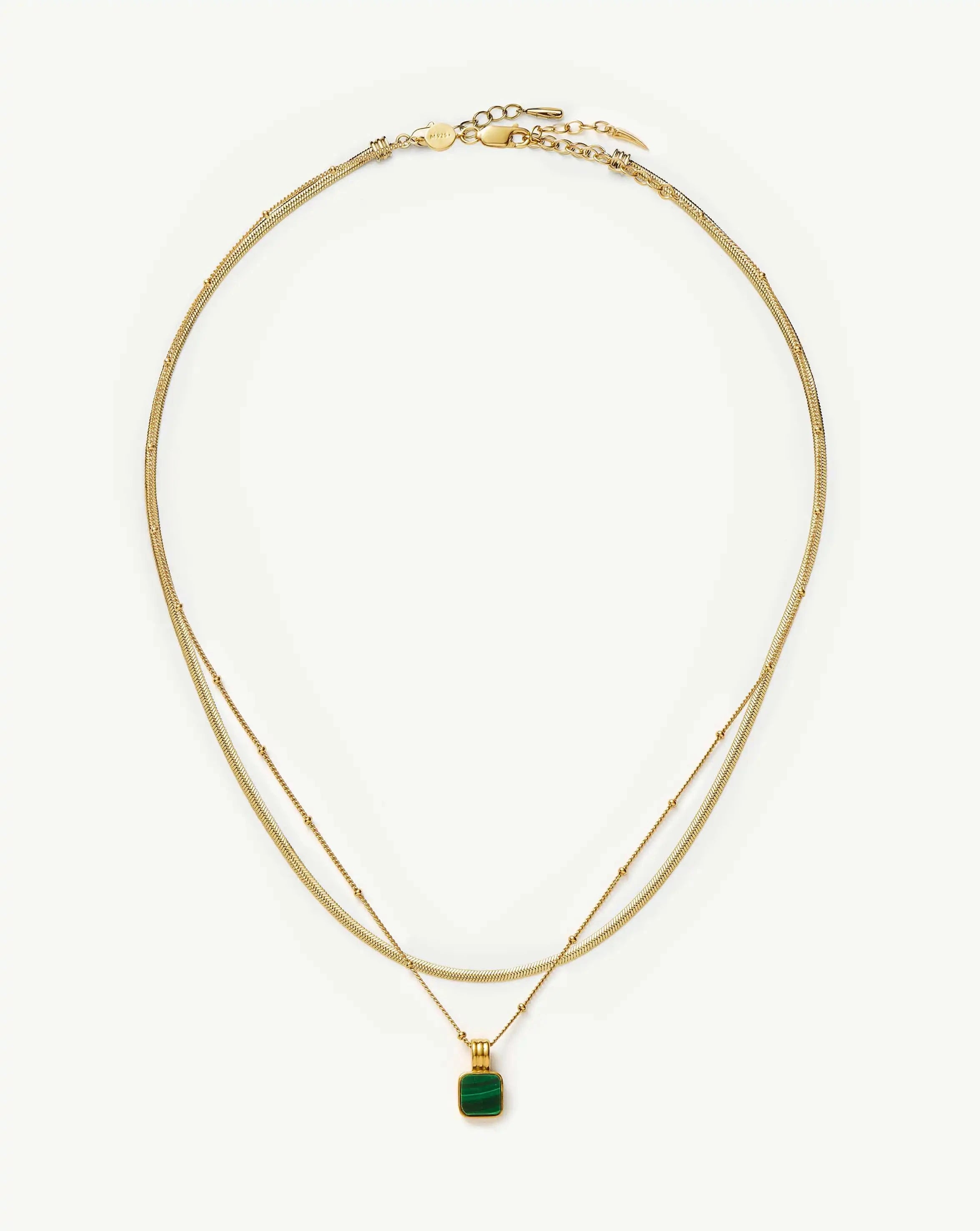 Missoma Lucy Williams Malachite kaulakorusetti kulta