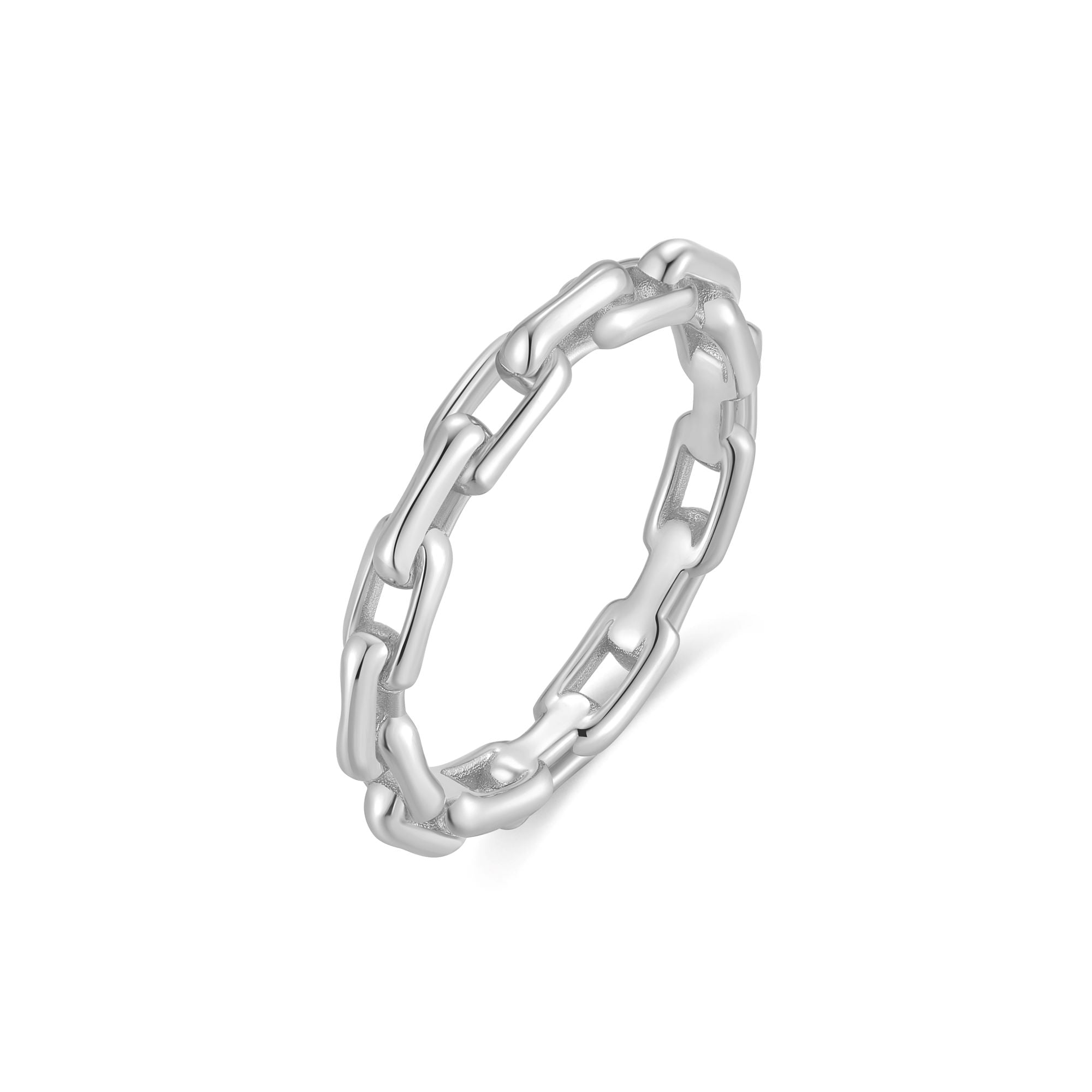Ania Haie Trailblazer Paper Clip sormus hopea 52-58