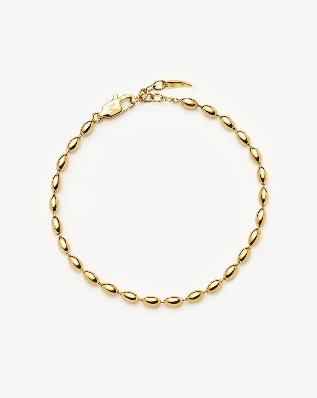 Missoma Molten Olive Chain rannekoru kulta S/M 18,5 cm