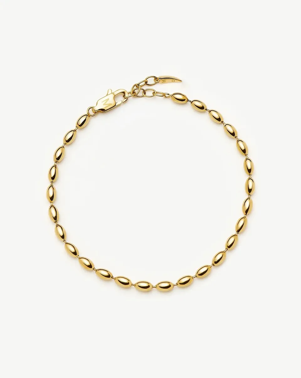Missoma Molten Olive Chain rannekoru kulta S/M 18,5 cm