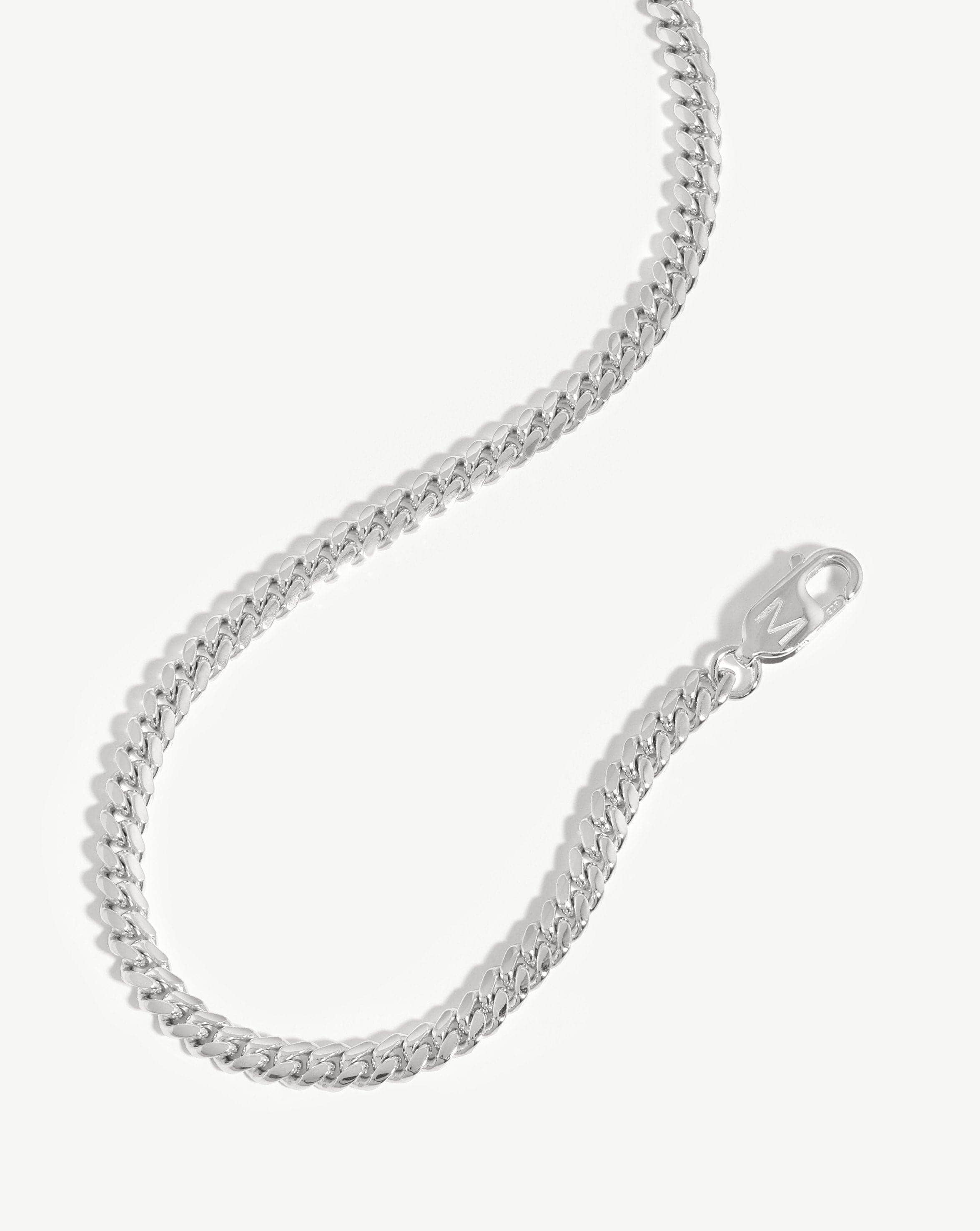 Missoma Mens Round Curb kaulakoru hopea 50 cm