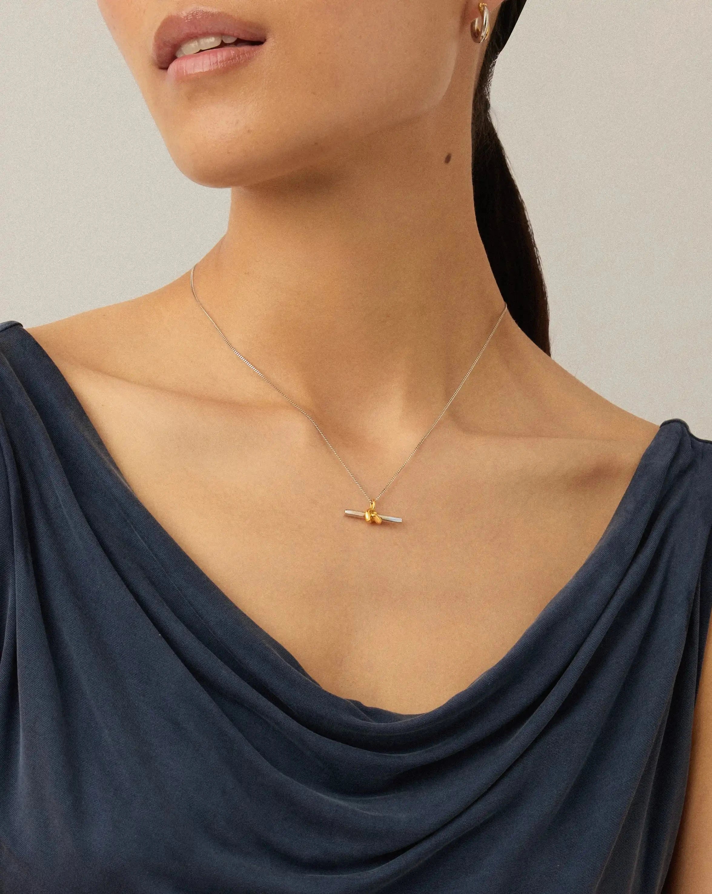 Missoma Lucy Williams korusetti kaulakoru + hoopit mixed metal