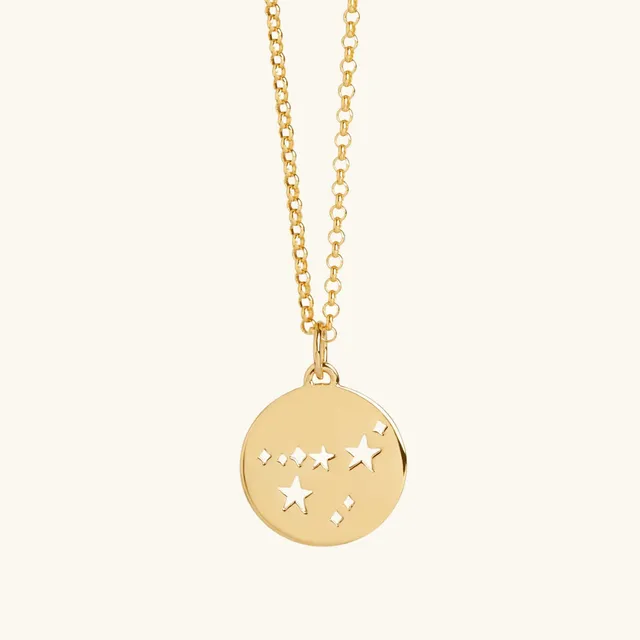 Muru Jewellery Capricorn Star Sign Necklace Gold kaulakoru 18" belcher