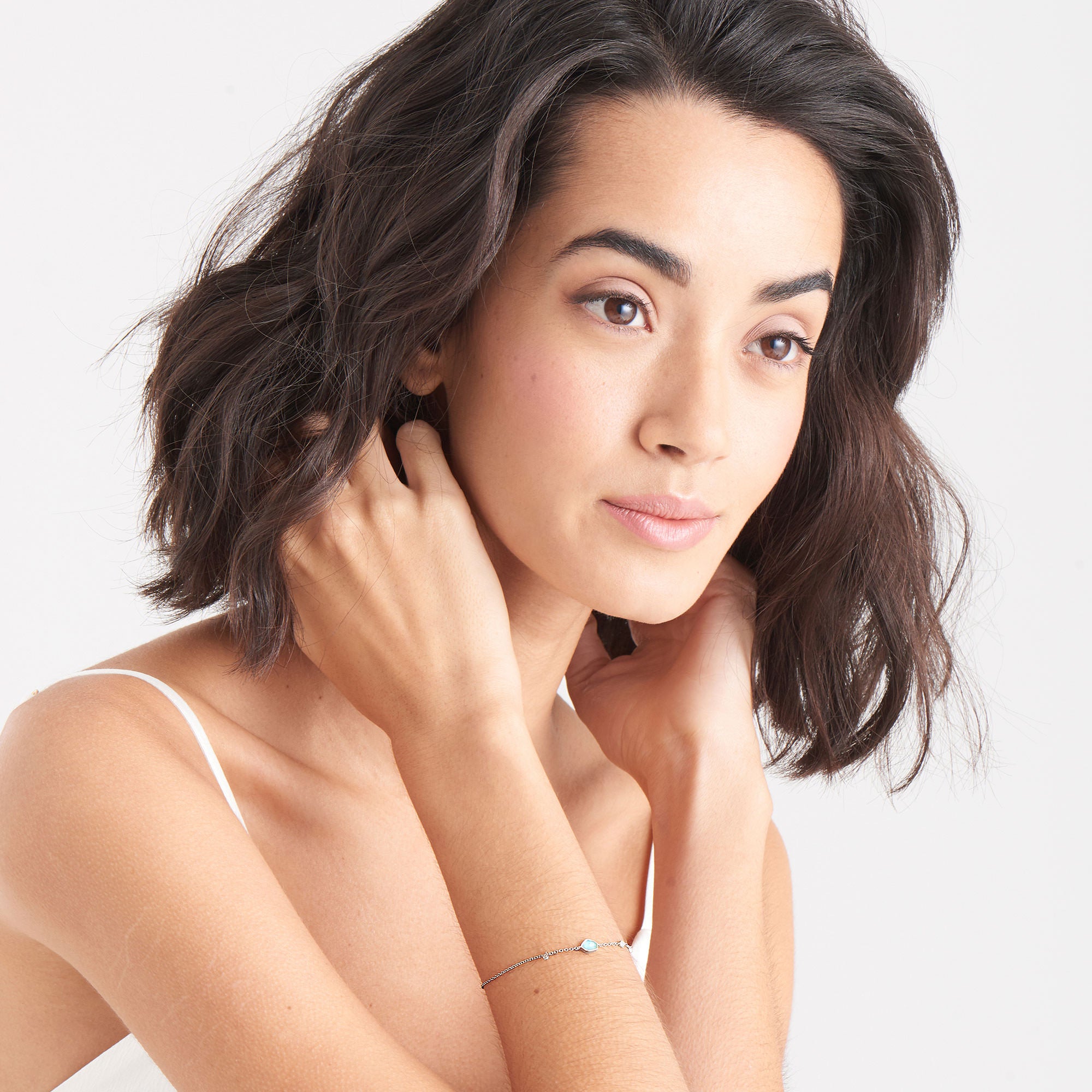 Ania Haie Mineral Glow rannekoru hopea turkoosi