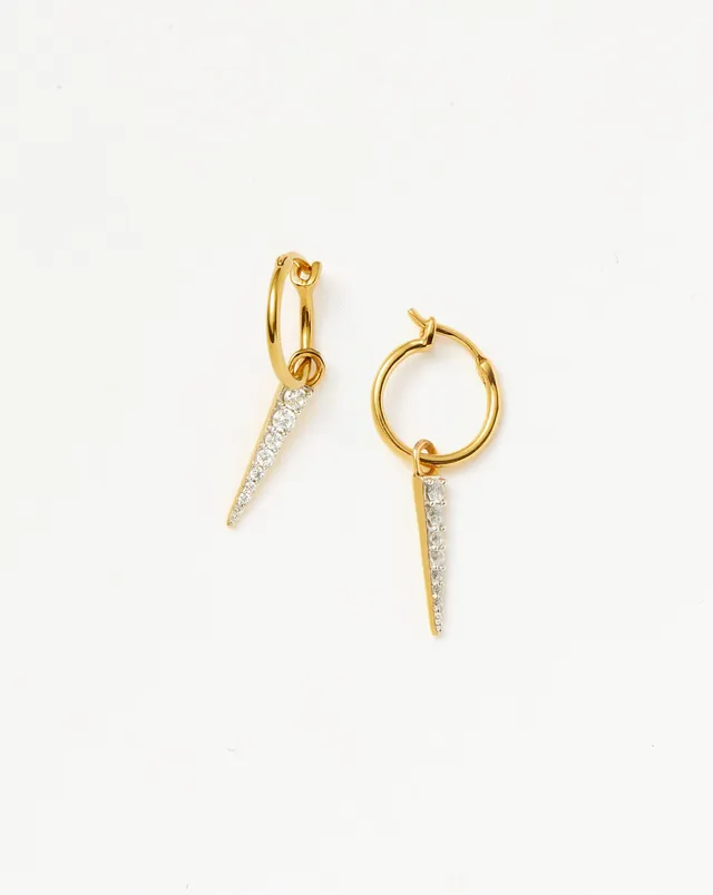 Missoma Mini Pave Spike rengaskorvakorut kulta zirkonia