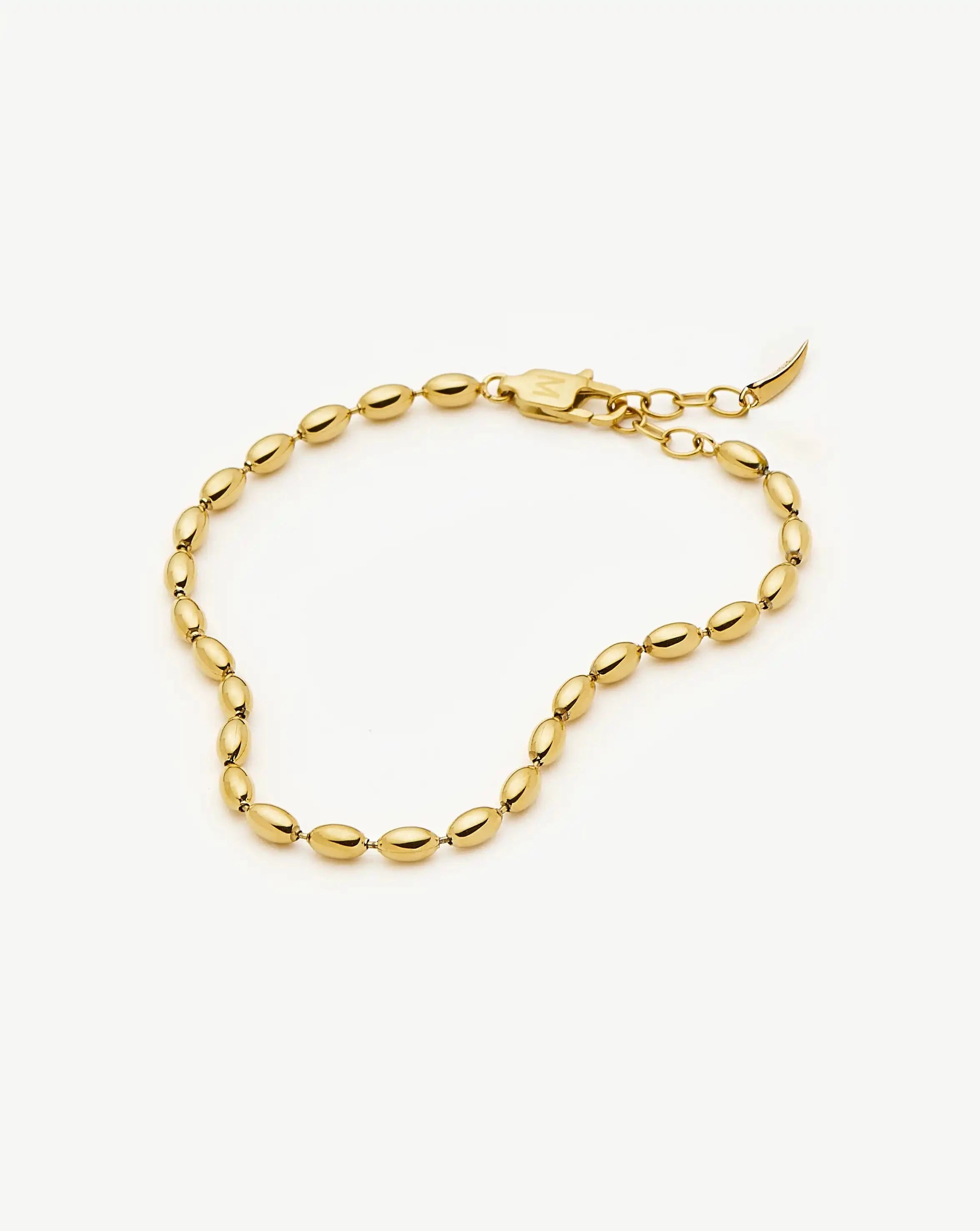 Missoma Molten Olive Chain rannekoru kulta S/M 18,5 cm