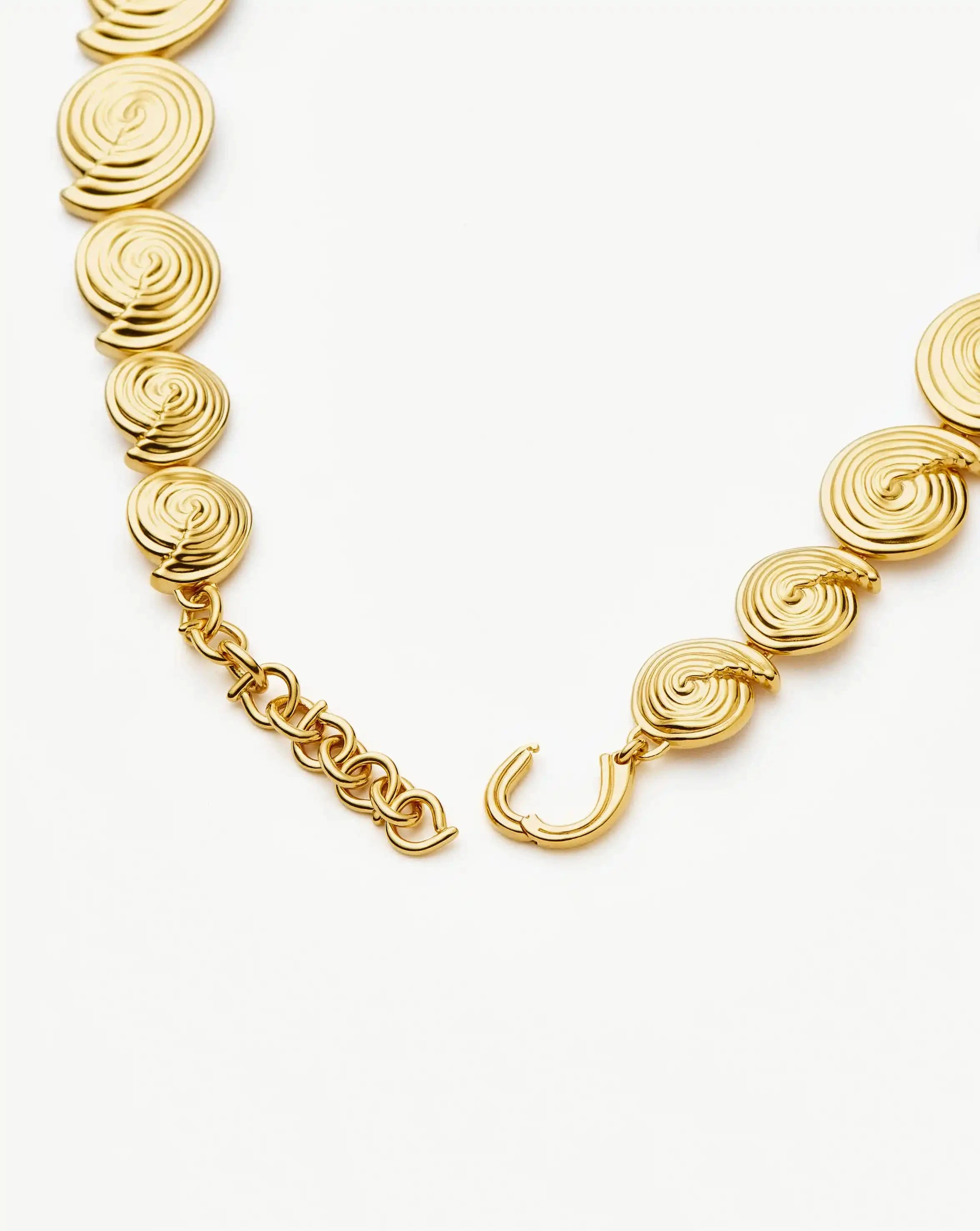 MISSOMA Spiral Statement kaulakoru 18k kullattu spiraali
