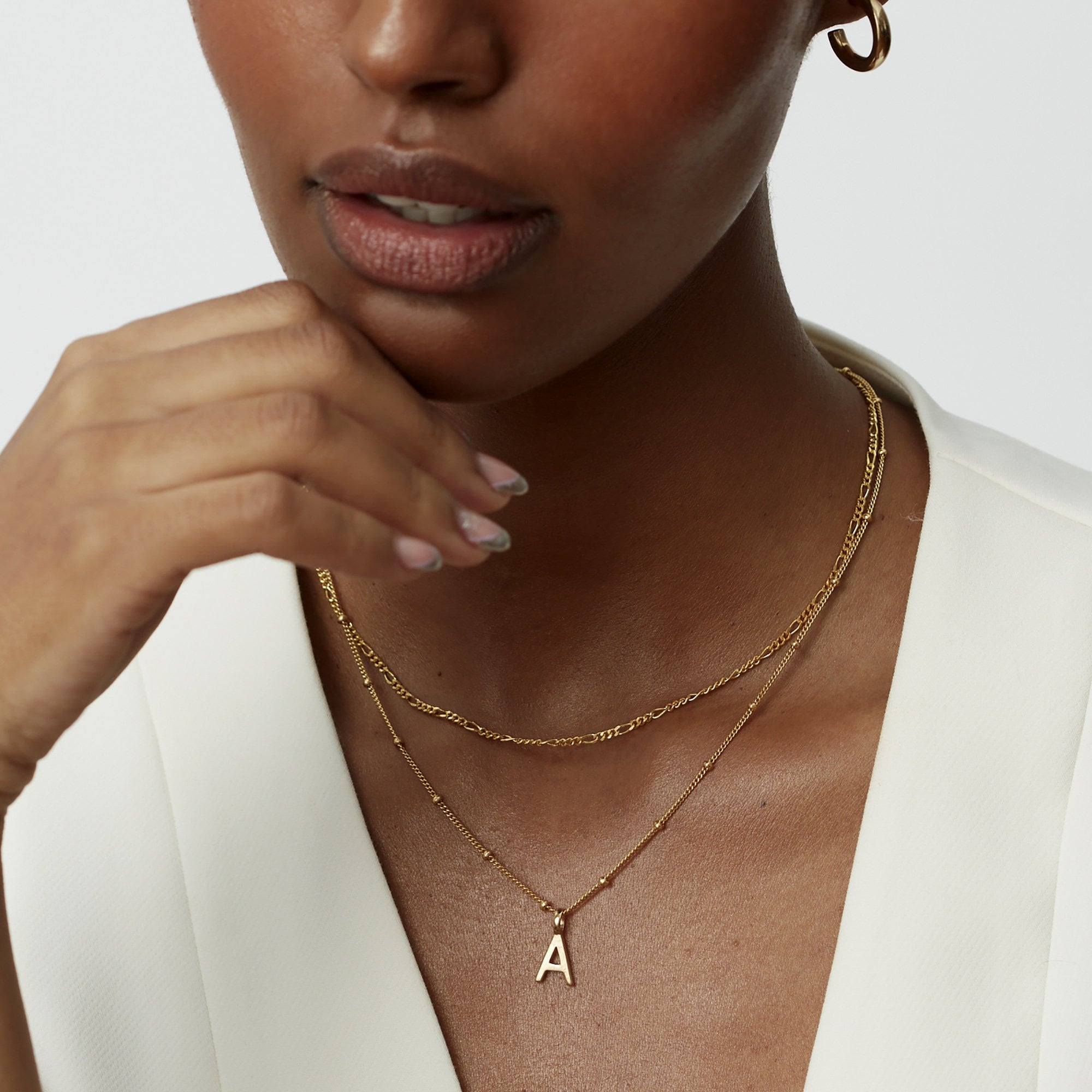 Muru Jewellery Little Love Letters kaulakoru kulta palloketju