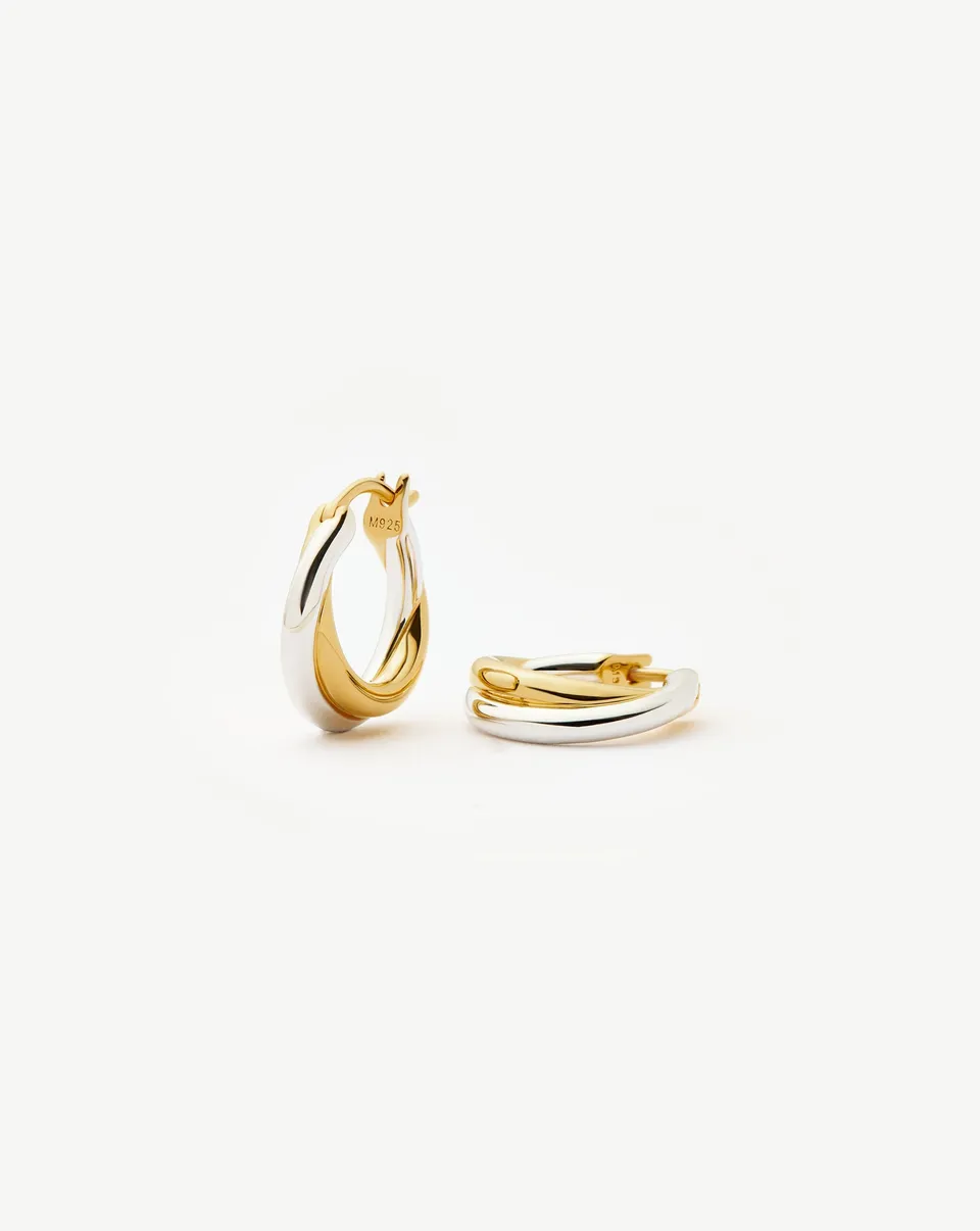 Missoma Lucy Williams Entwine korvakorut Mixed Metal 15 mm