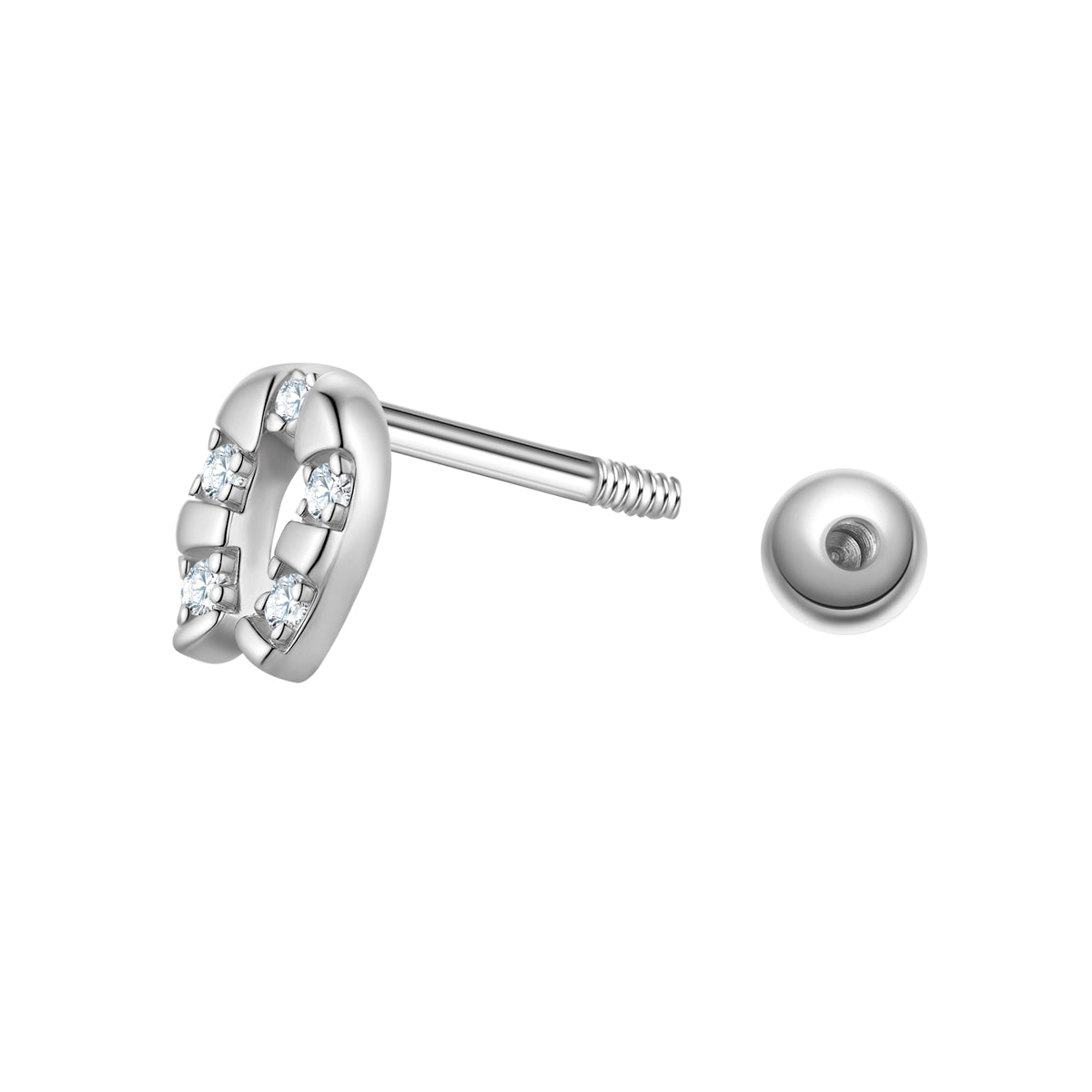 Glanzstücke München hevosenkenkä piercing zirkonia