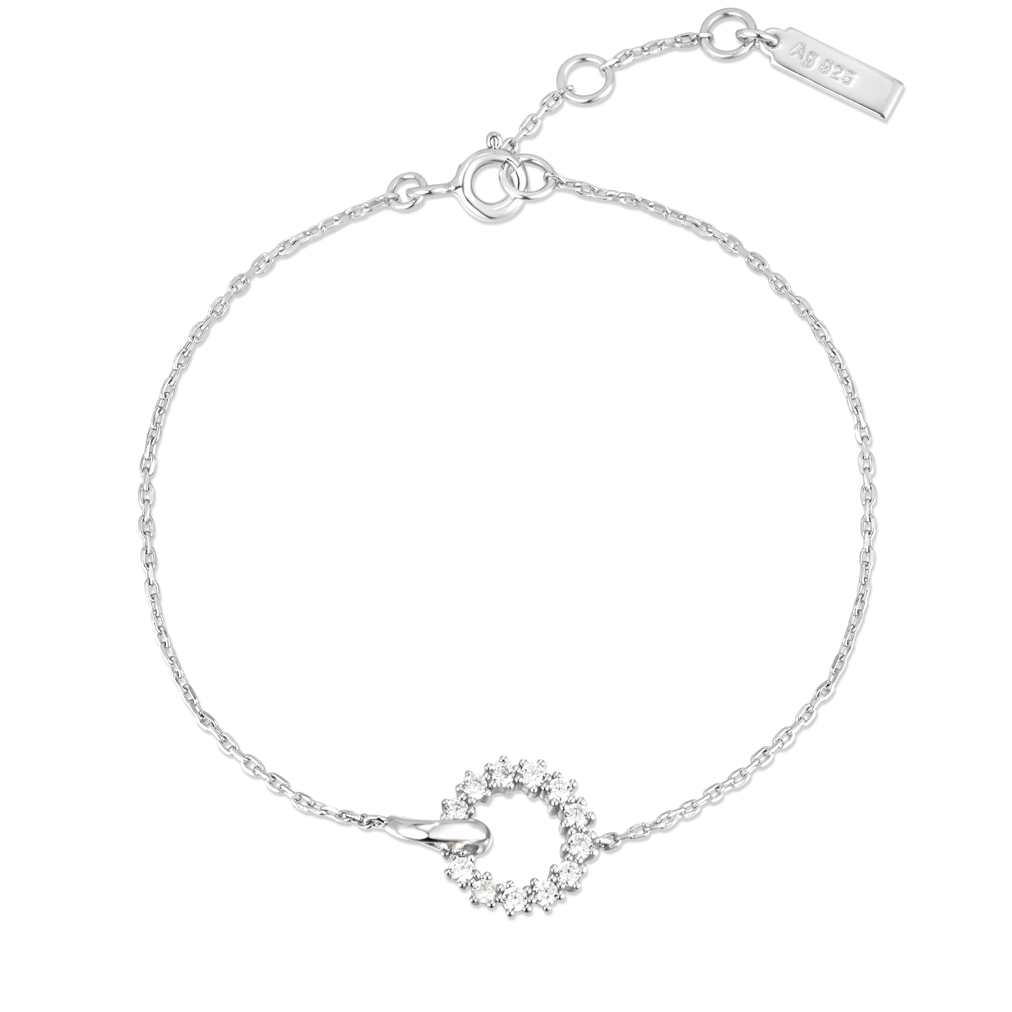 Ania Haie Miss Twinkle Interlinked Circles rannekoru hopea zirkonia