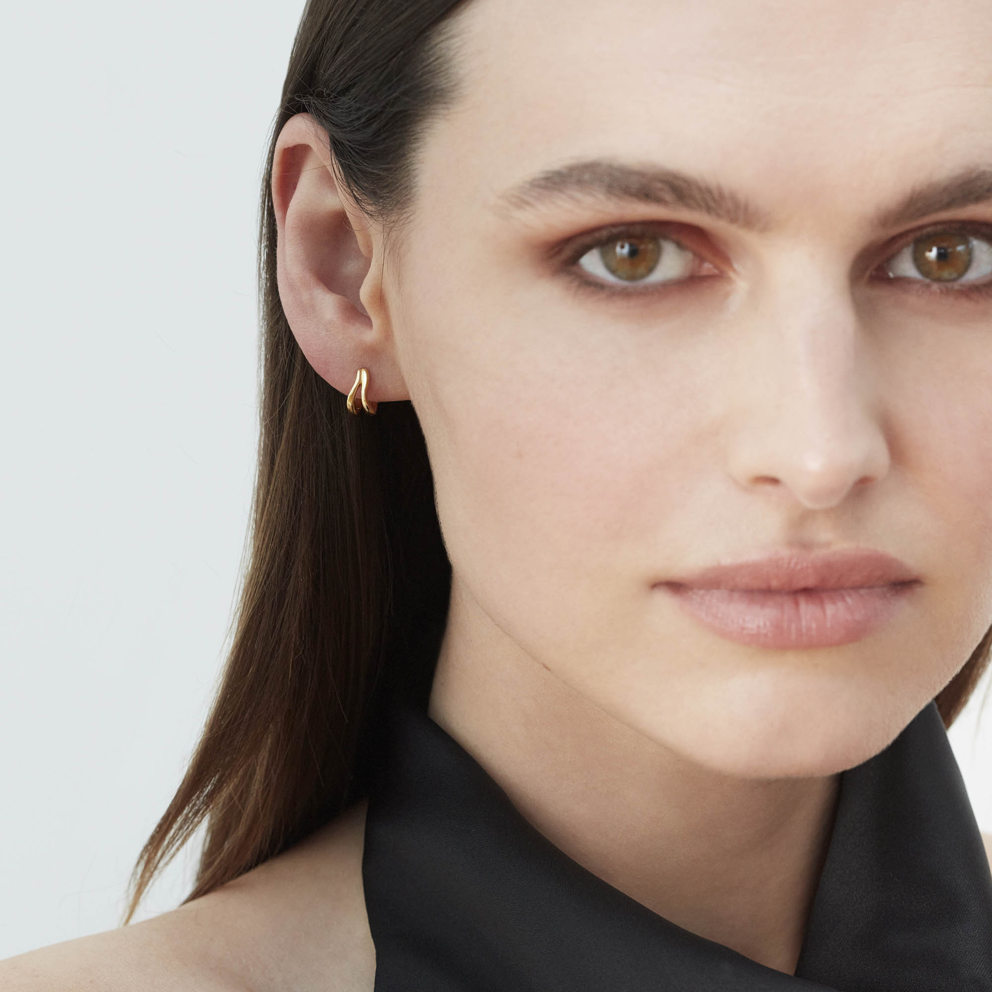 Muru Jewellery Wavy Hoops rengaskorvakorut hopea