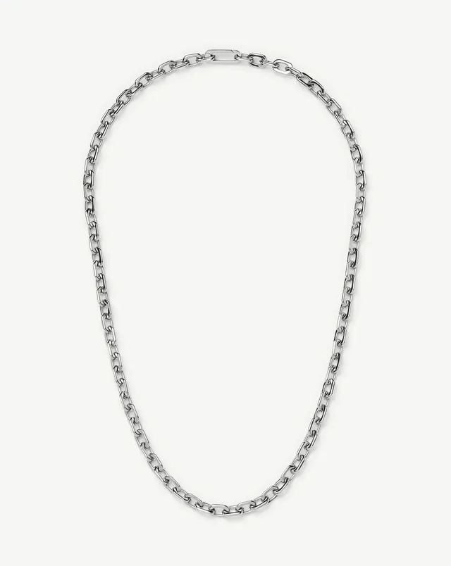 Missoma Square Paperclip kaulakoru platina 56 cm