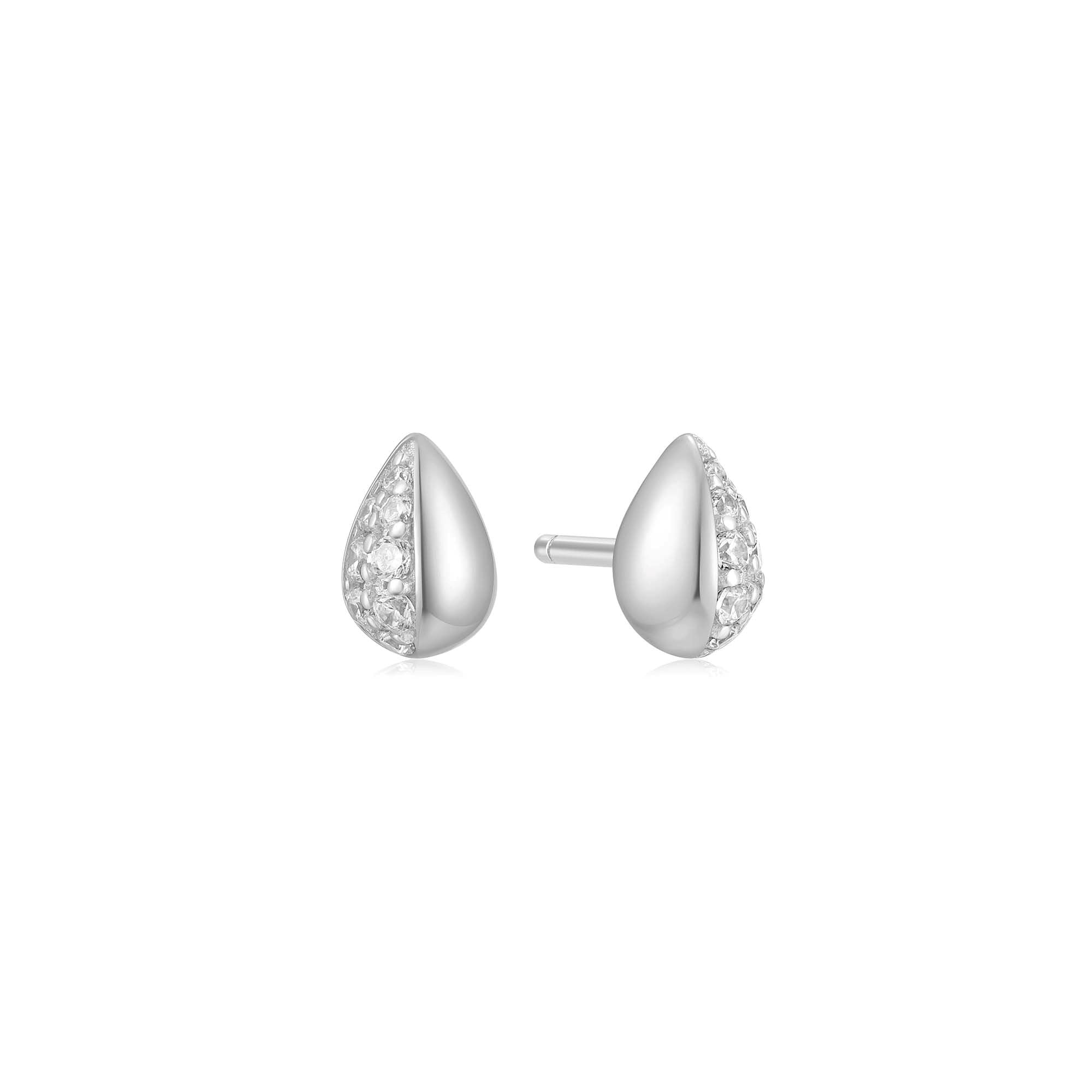 Ania Haie Reimaginer Sparkling Puffy Spike ear jacket-korvakorut hopea