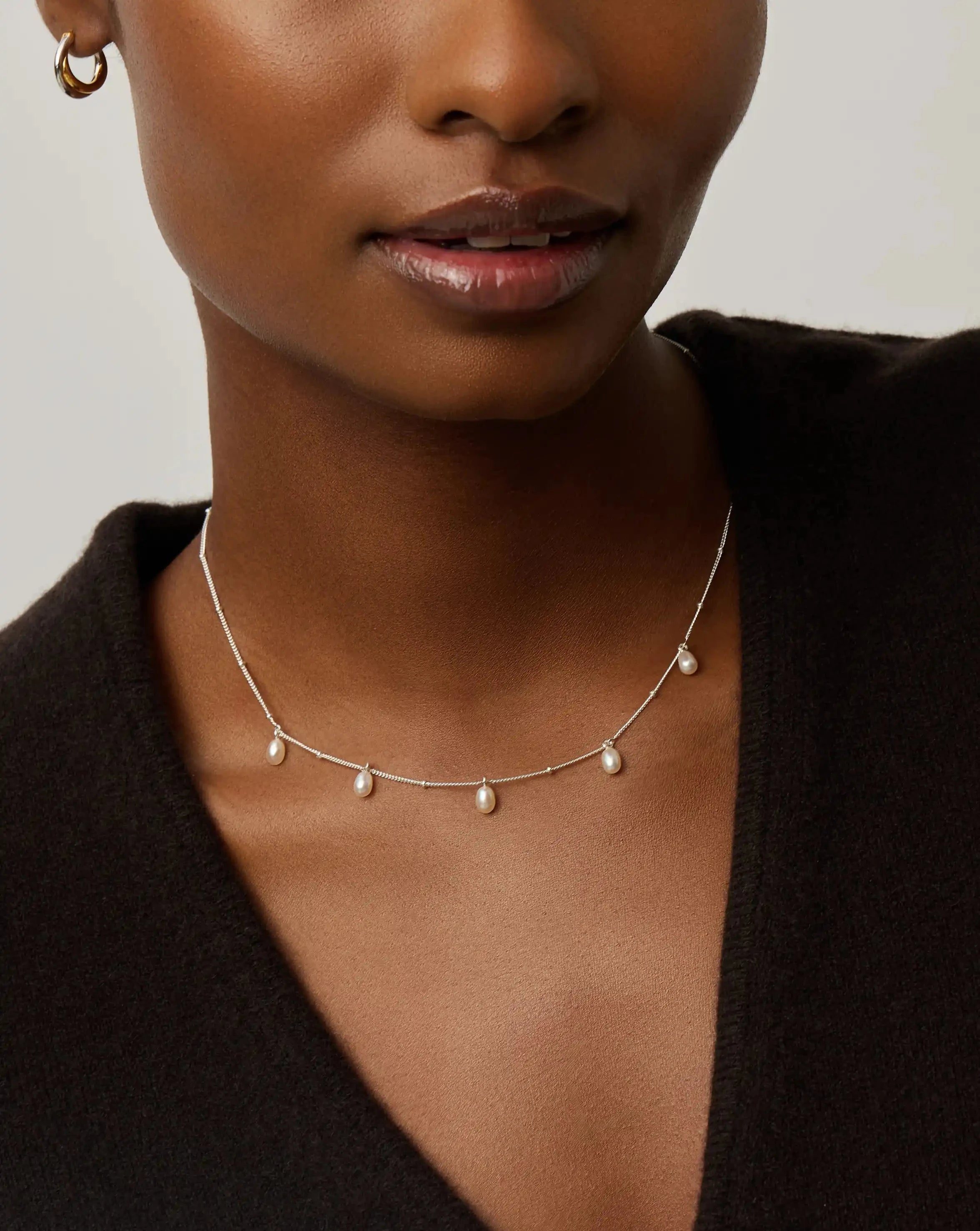 Missoma Baya Baroque Chain Choker kaulakoru helmi