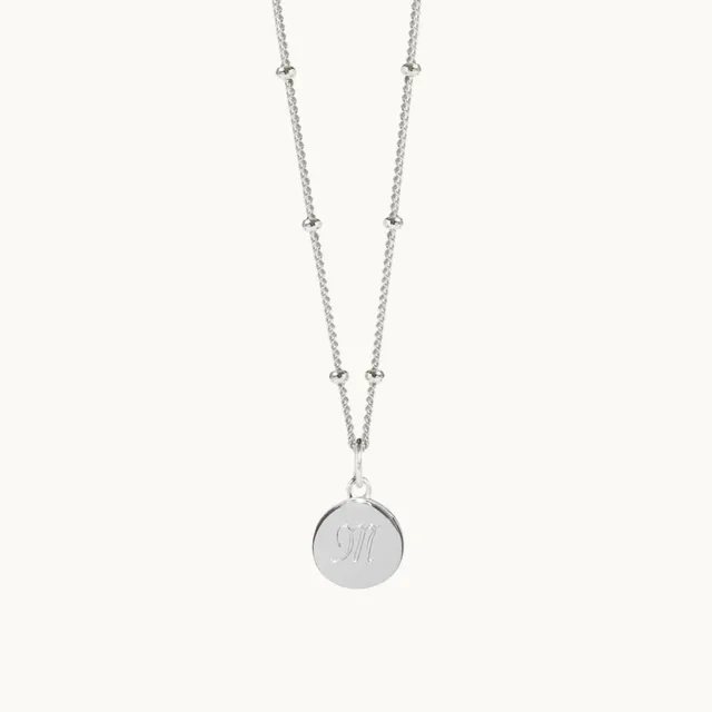 Muru Mini Disc kaulakoru hopea 18" kaiverrettava