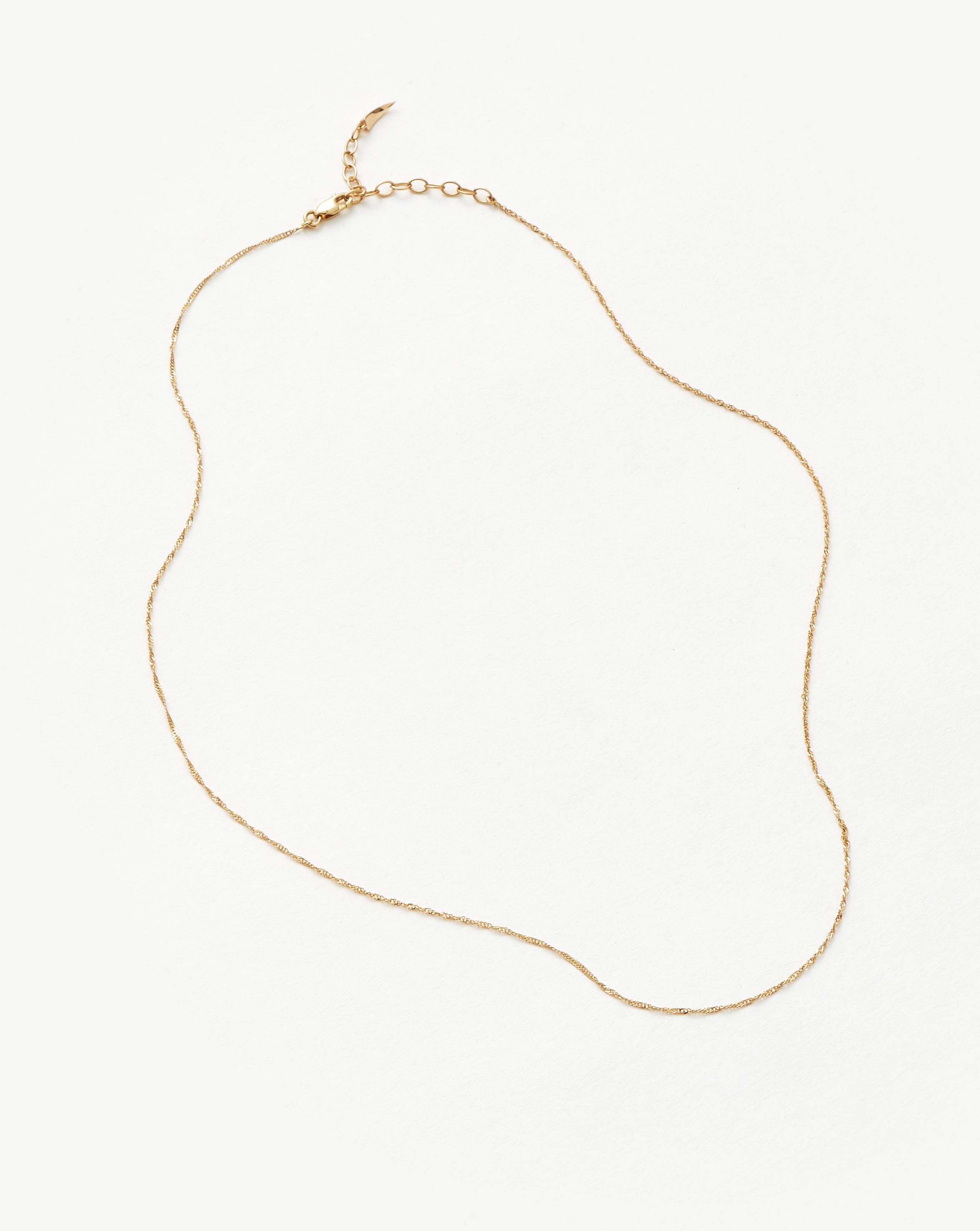 Missoma Twisted Short Chain kaulakoru 14k keltakulta 41–45 cm
