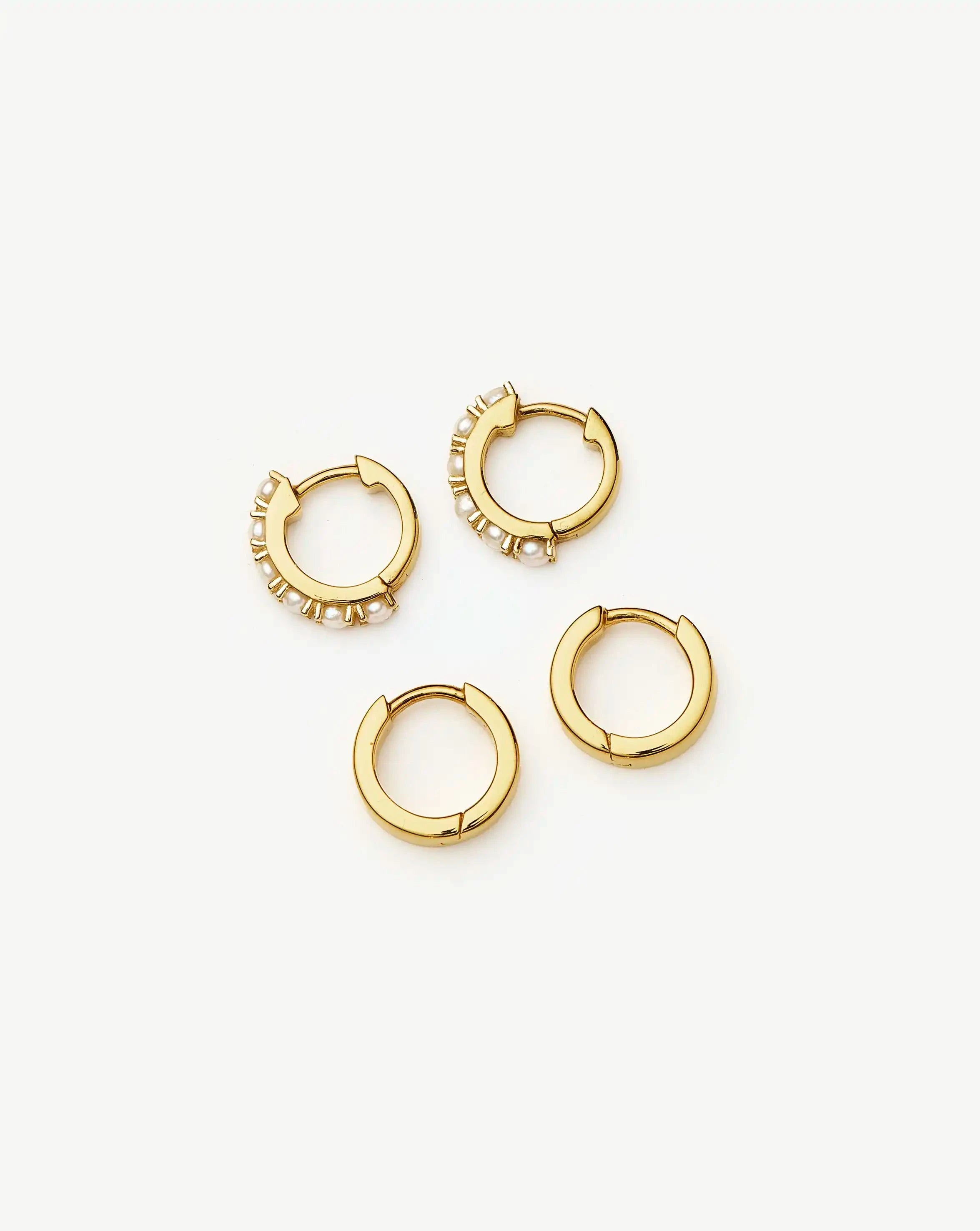 Missoma Pearl-fect Duo korvakorut kulta helmi 11 mm