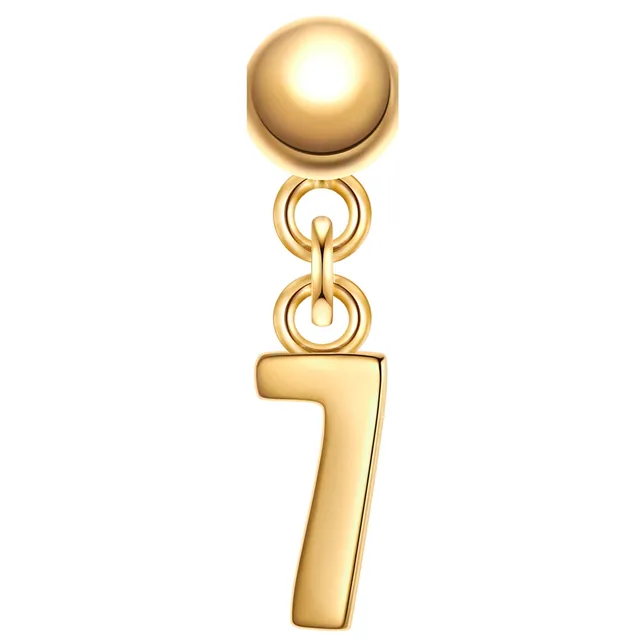 Glanzstücke München Charm numero 7 riipus kulta