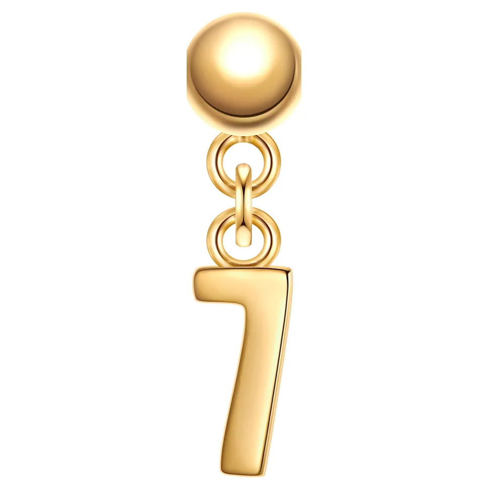 Glanzstücke München Charm numero 7 riipus kulta