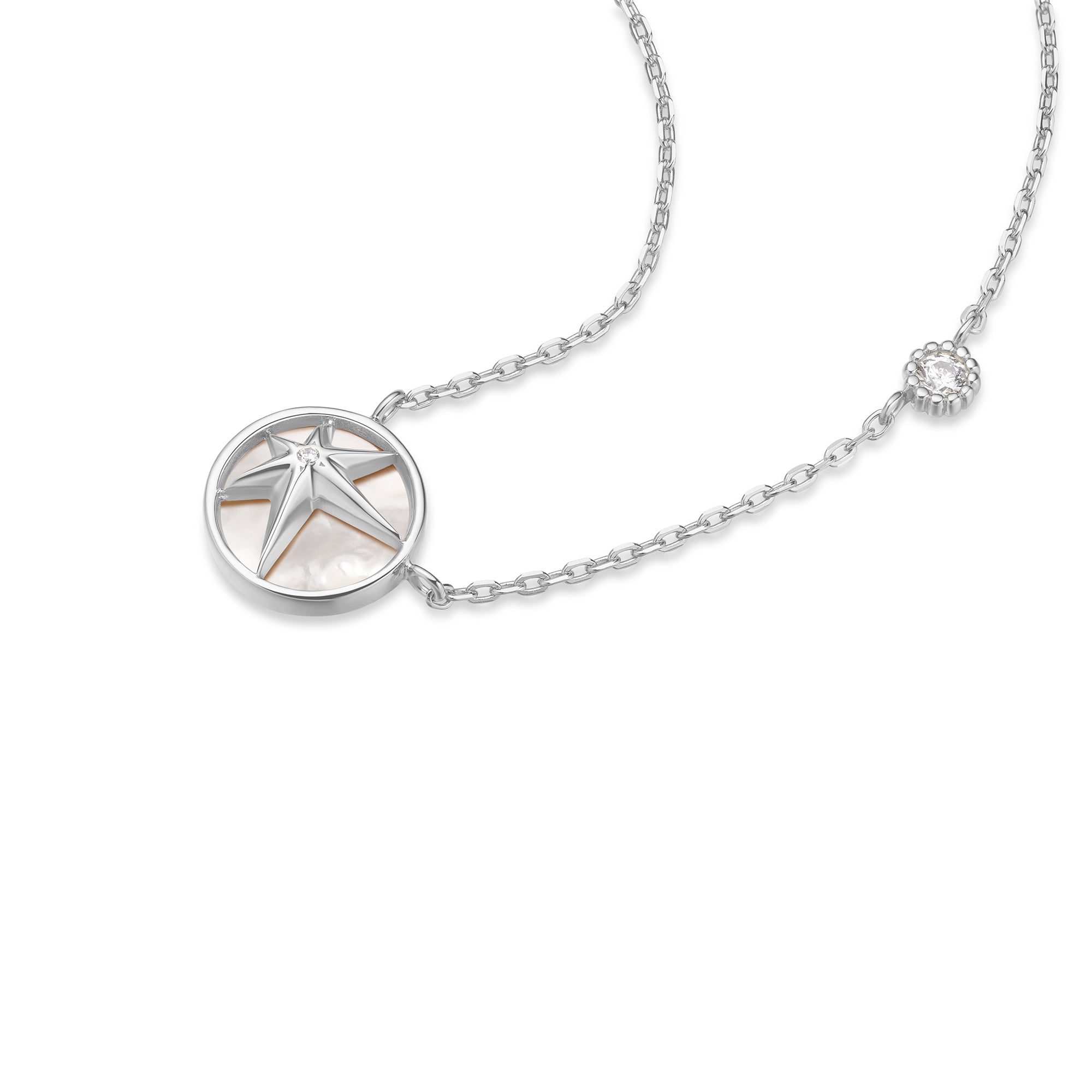 Ania Haie Miss Dainty Starry kaulakoru hopea helmi