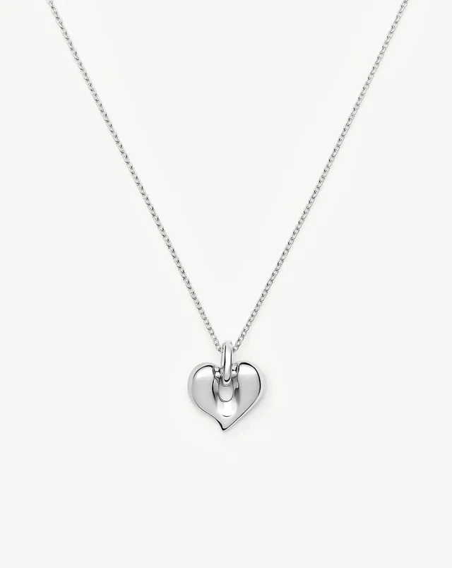 Missoma Molten Heart kaulakoru hopea 45 cm sydän