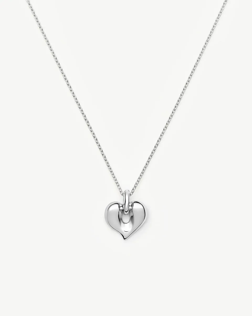 Missoma Molten Heart kaulakoru hopea 45 cm sydän