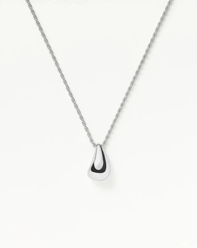 MISSOMA Savi Sculptural Droplet kaulakoru hopea 45cm