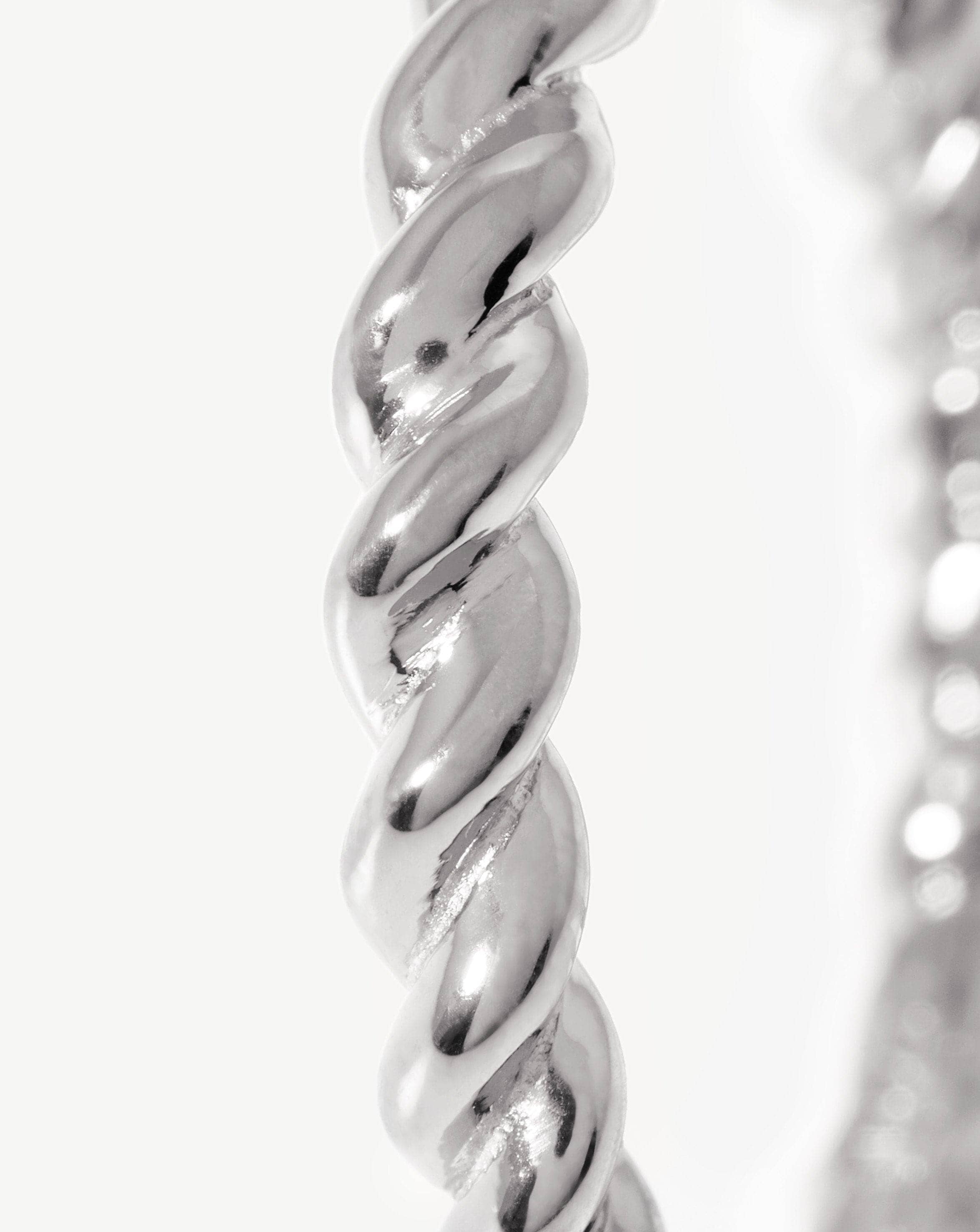 Missoma Lasso pinottava sormus hopeoitu 3mm