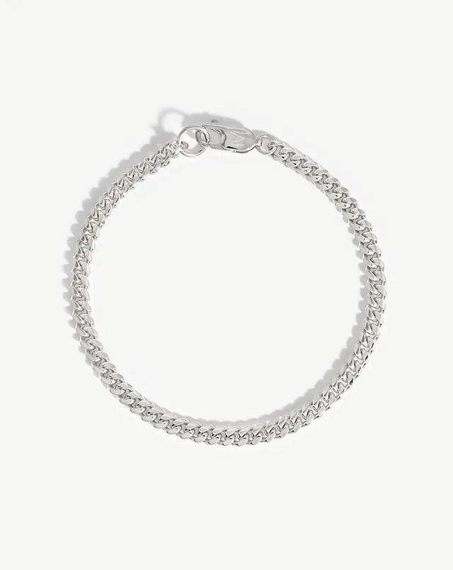 Missoma Round Curb Chain rannekoru hopea M