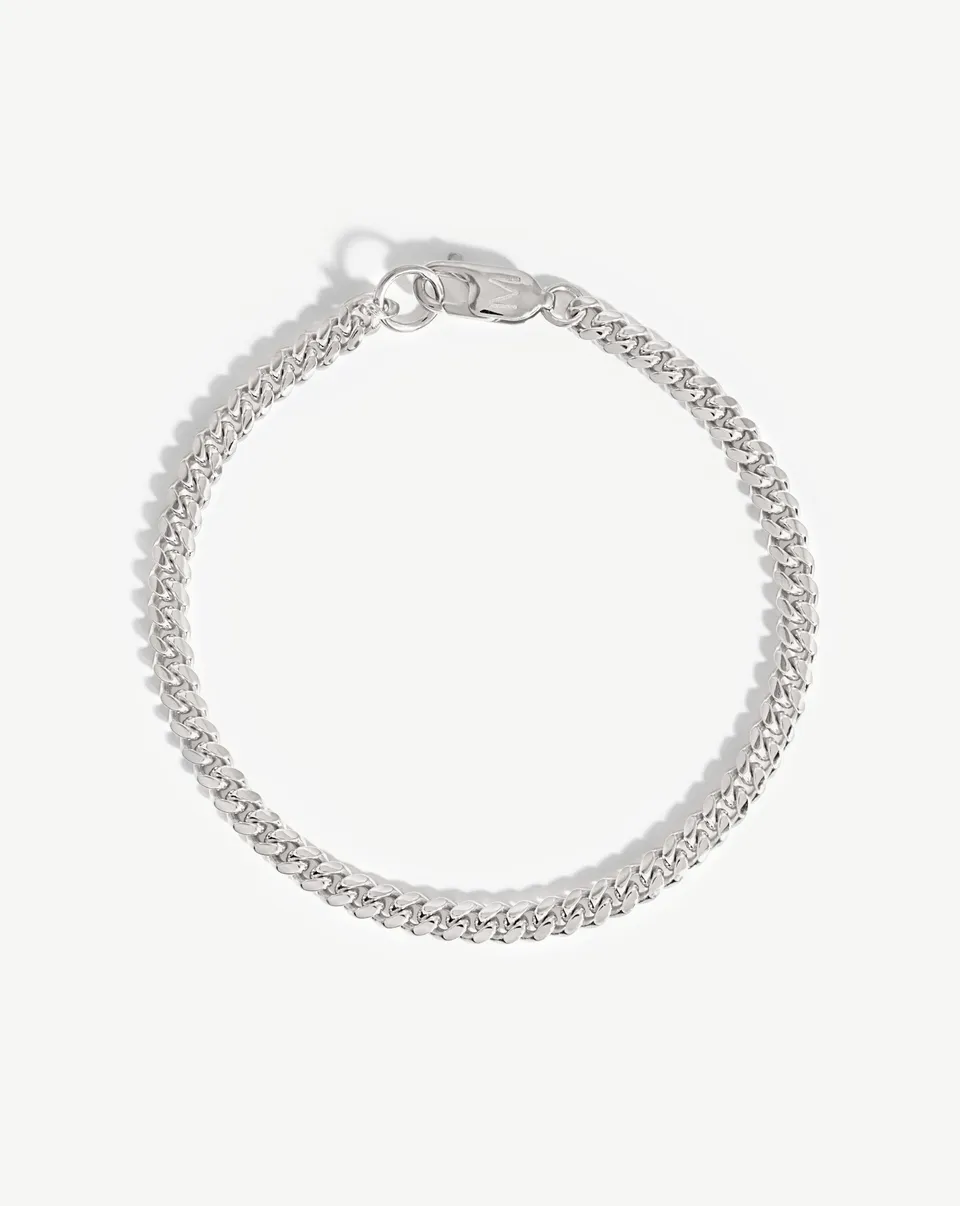 Missoma Round Curb Chain rannekoru hopea M