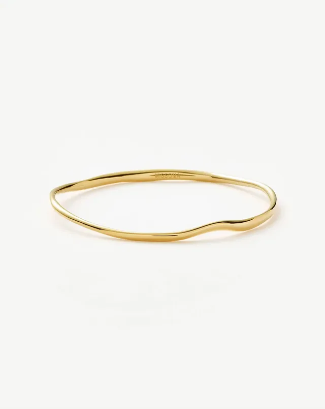 Missoma Molten Ripple rannerengas S/M kullattu aalto