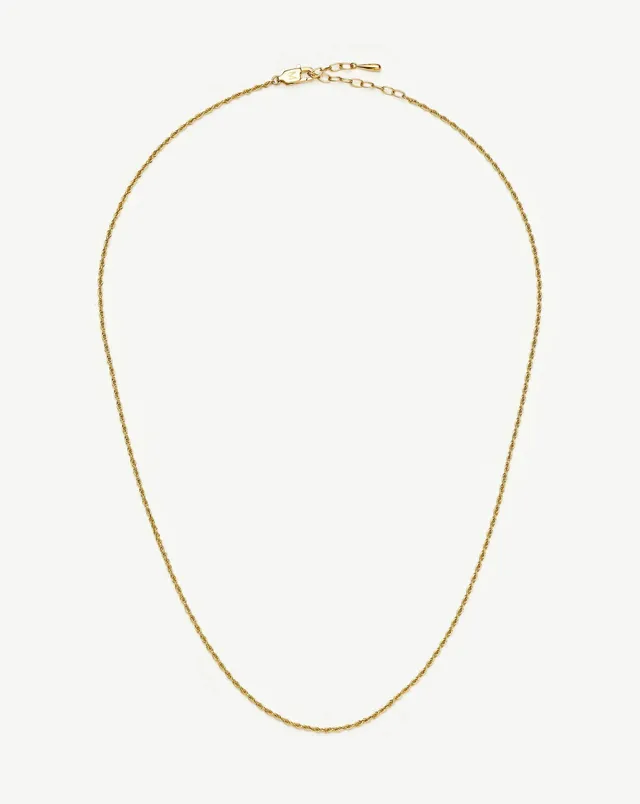 Missoma Medium Rope Chain kaulakoru kulta teräs
