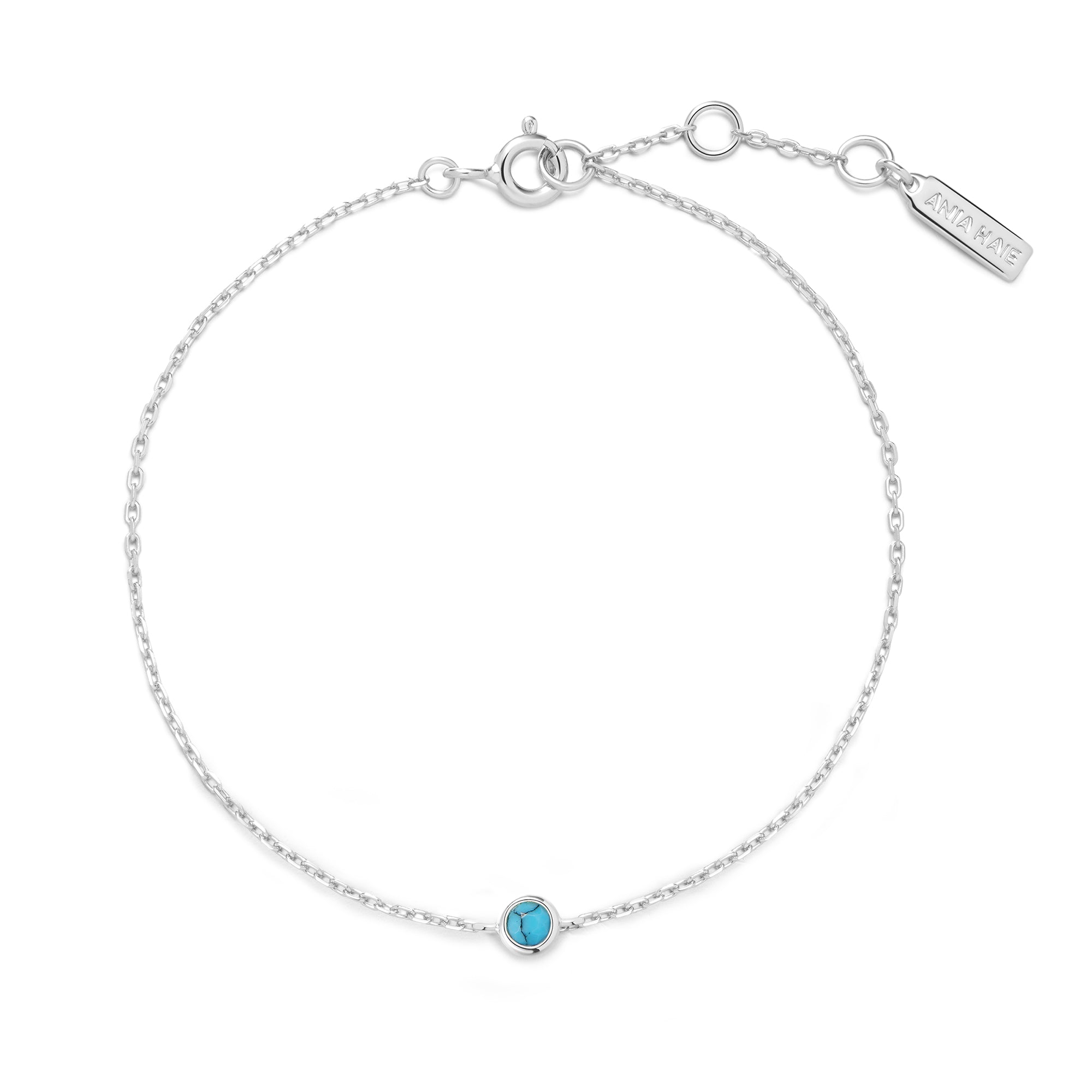 Ania Haie Ripple Joy Turquoise rannekoru hopea turkoosi